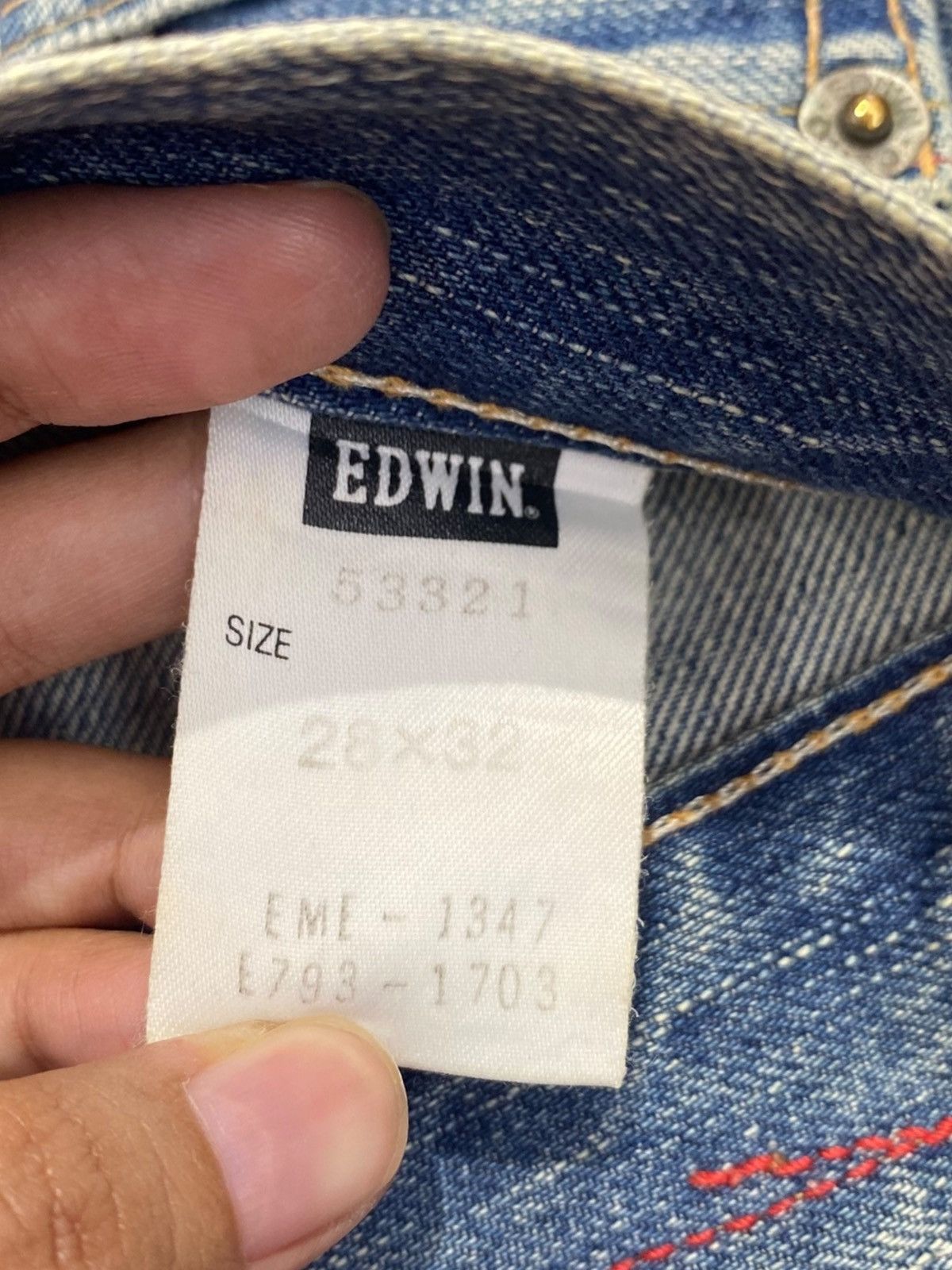 Edwin Edwin Miss 503 Faded Wash Style Flare Jeans Size 28" / US 6 / IT 42 - 11 Thumbnail