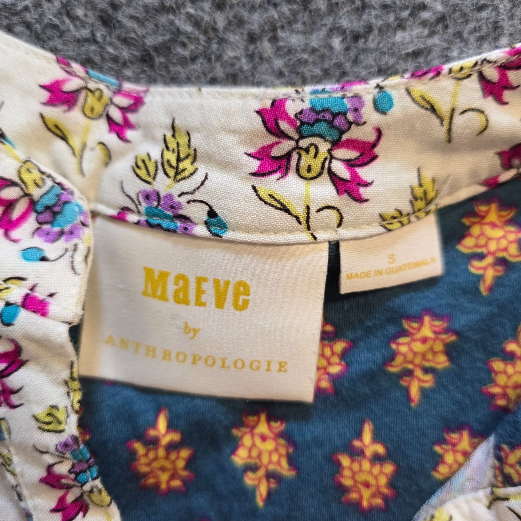 Vintage Maeve Top Womens Small Blue White Floral V Neck Popover Prarie Cottage Casual Shirt Blouse Womens Size S / US 4 / IT 40 - 4 Thumbnail