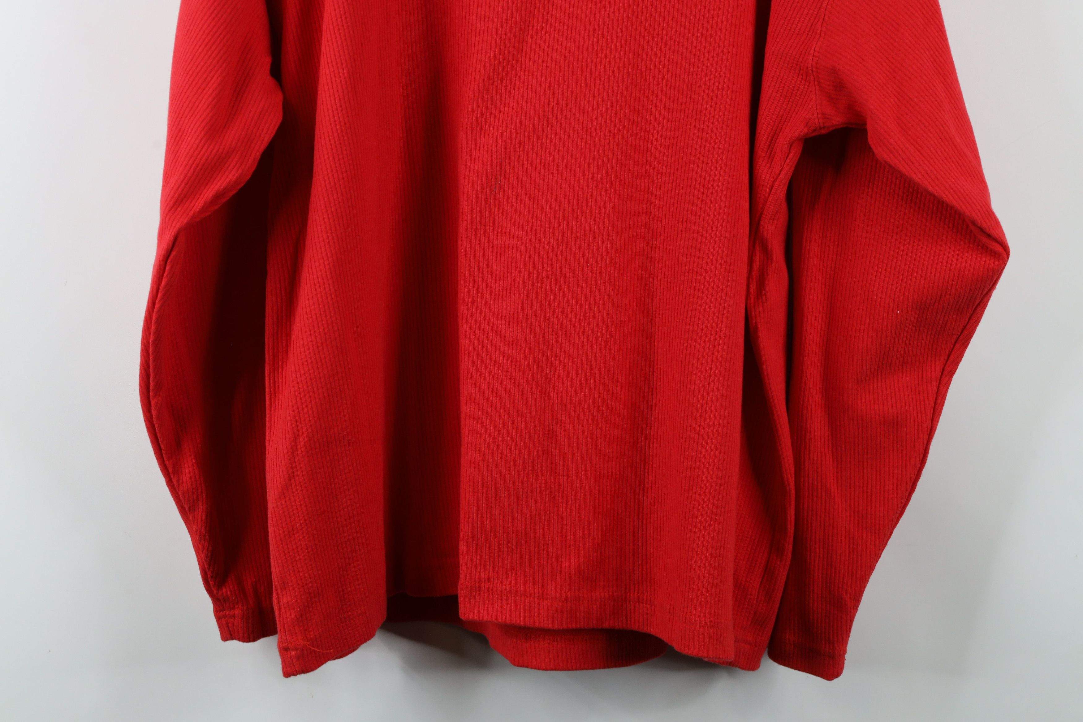 Marlboro × Vintage Vintage 90s Marlboro Ribbed Knit Long Sleeve Henley T-Shirt Size US XL / EU 56 / 4 - 13 Thumbnail