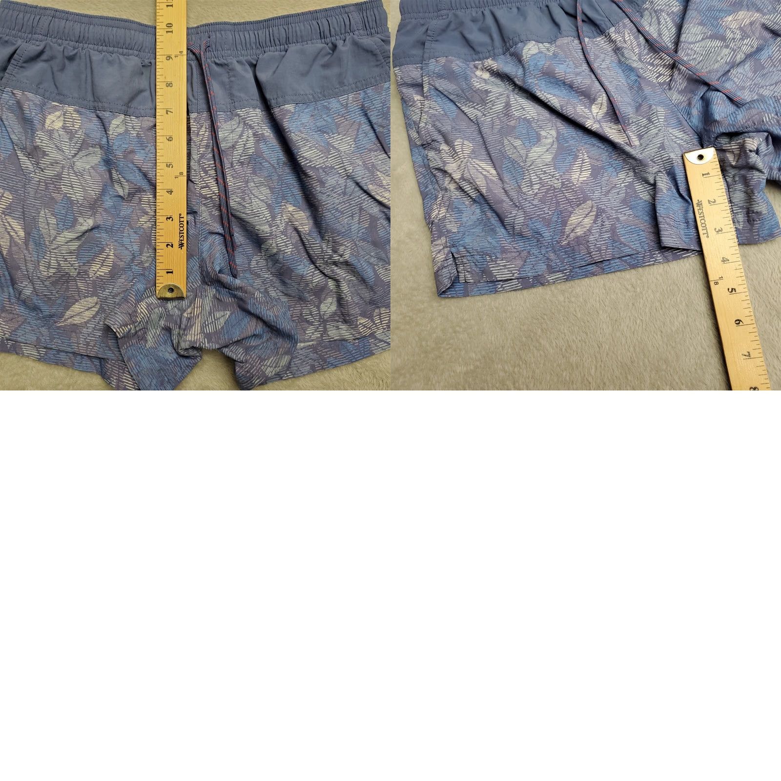 Vintage Columbia Shorts Womens M Blue 100% Nylon Performance Fishing Beach Outdoor Casual Pockets Drawstring Front Flat Front Size 32" / US 10 / IT 46 - 8 Thumbnail