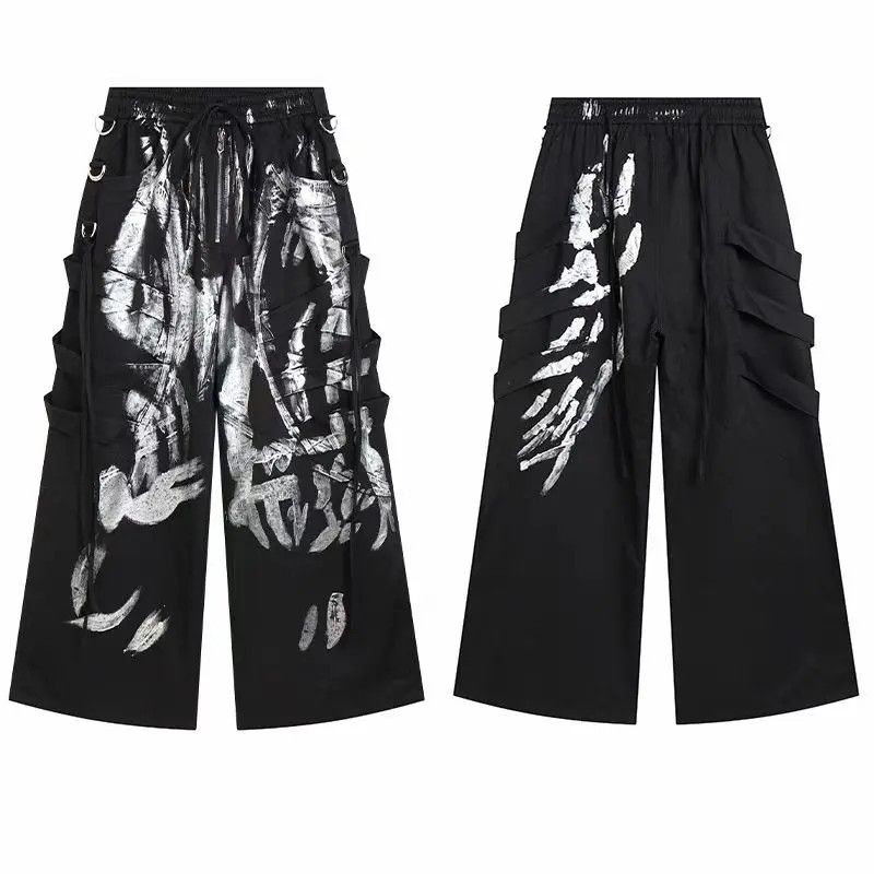 Designer × Japanese Brand Vintage Hip Hop Street Style Loose Casual Pants Size US 31 - 4 Thumbnail