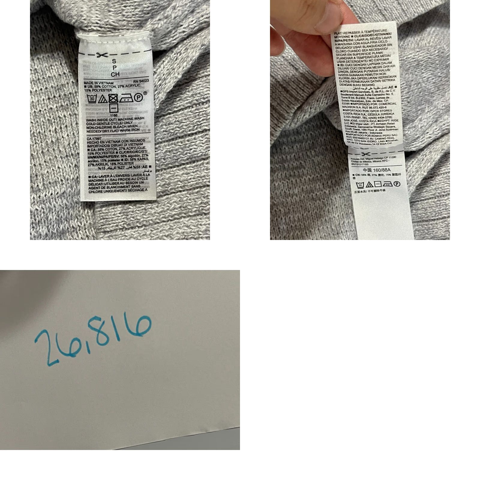 Old Navy Old Navy Shirt Women’s Small Gray Long Sleeve Crew Neck T-Shirt Casual Regular Pullover Size S / US 4 / IT 40 - 8 Thumbnail