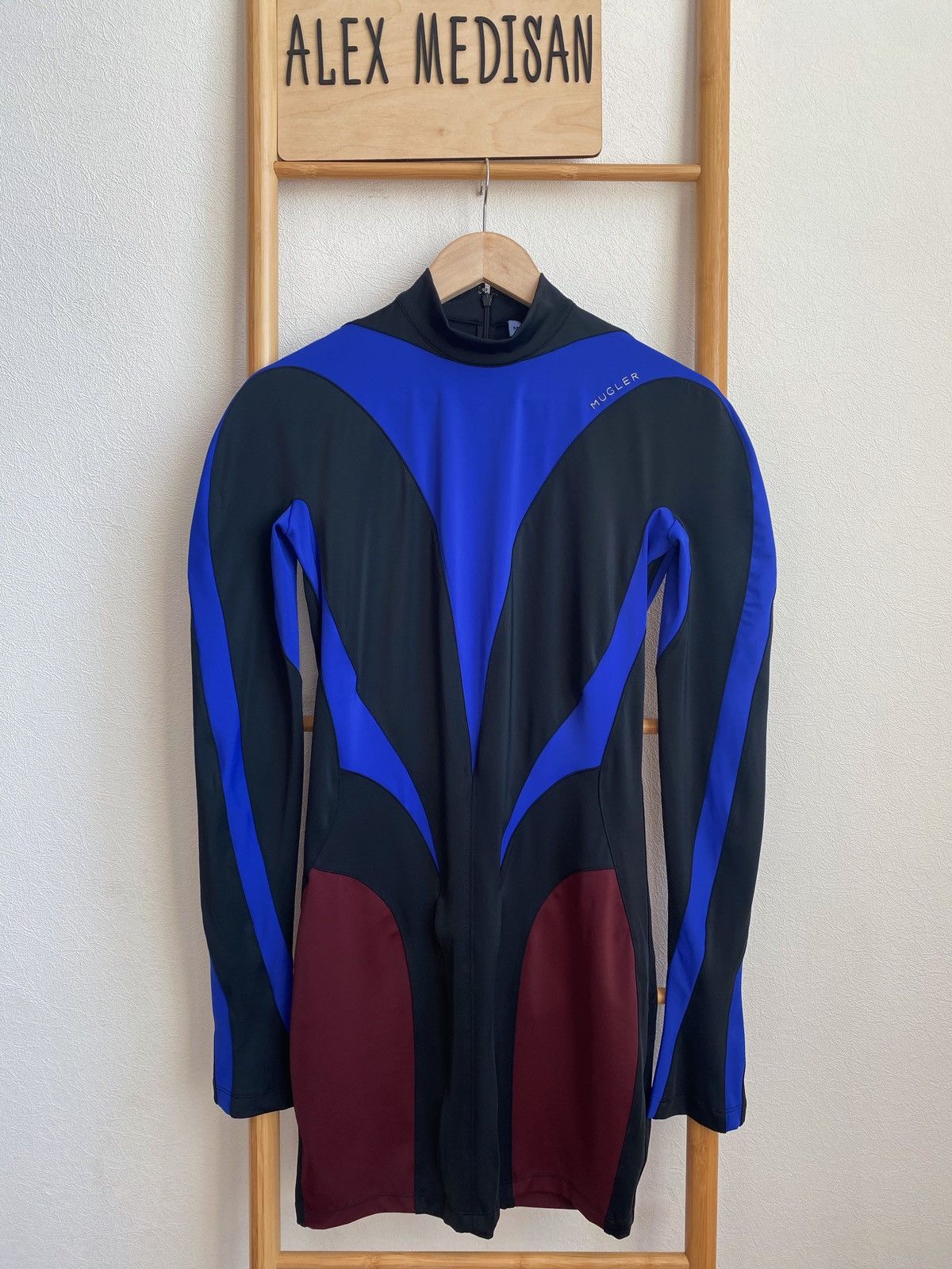 Mugler x H&M Spiral Paneled Mini Dress