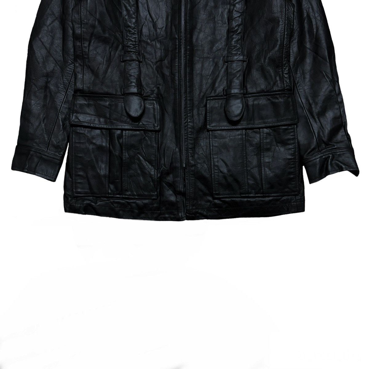 Yoshiyuki Konishi 1990 Yoshiyuki Konishi Ficce Uomo Leather Jacket Size US XL / EU 56 / 4 - 5 Thumbnail