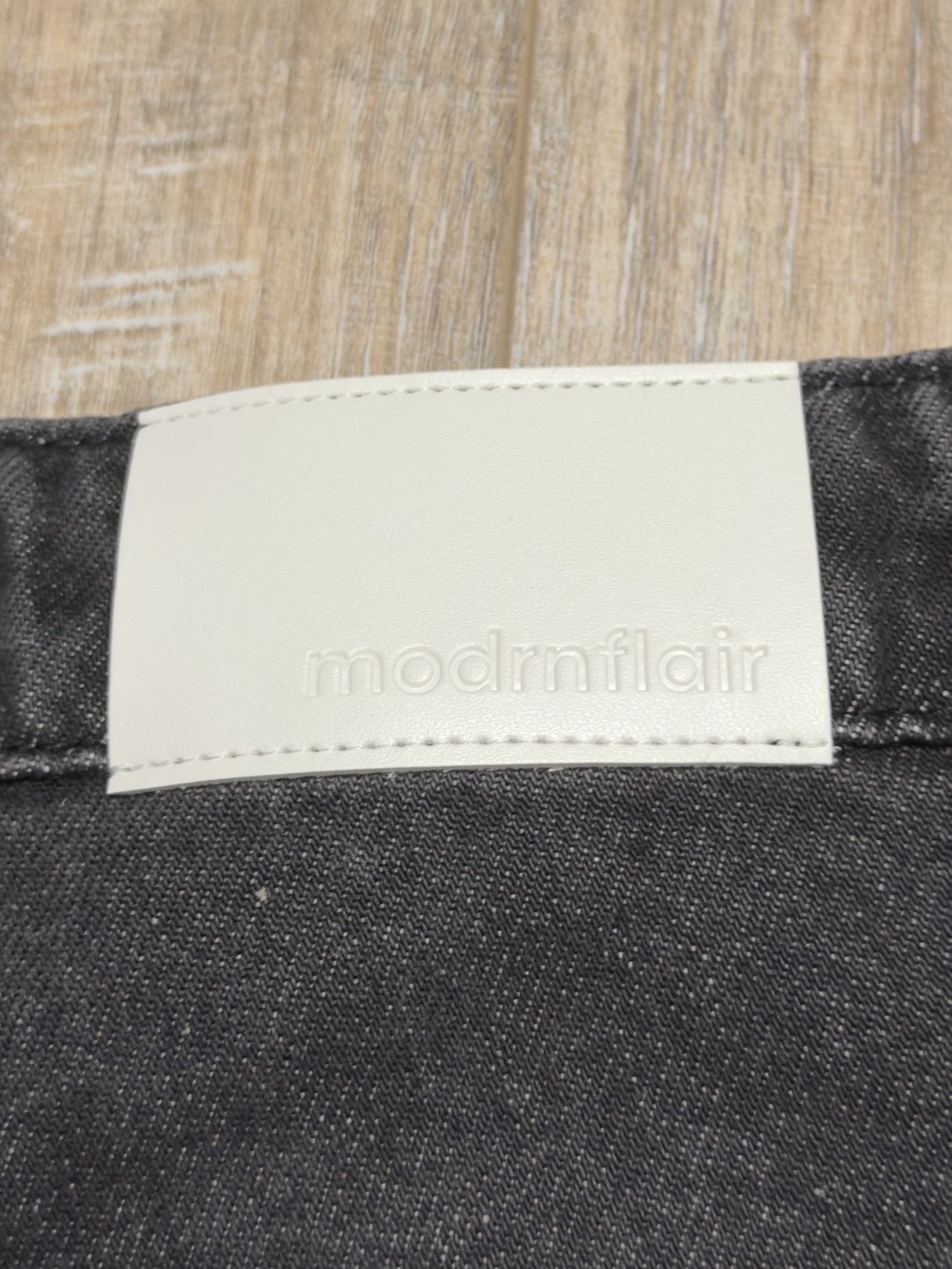 Other Modrnflair Cole Ivy Wide Leg Flair Black Denim Jeans 30x30 Size US 30 / EU 46 - 4 Thumbnail