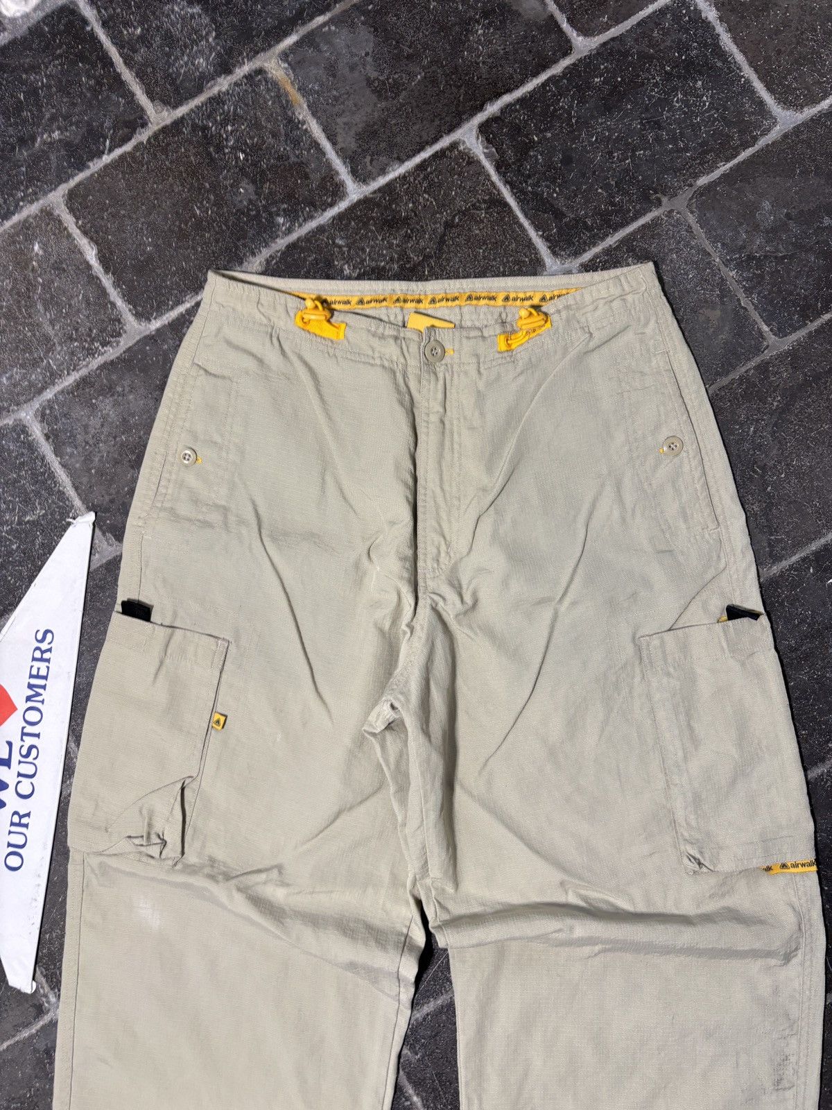 Airwalk 90s AirWalk Cargo Pants Vintage Ripstop Multi Drawstring Size US 30 / EU 46 - 7 Thumbnail