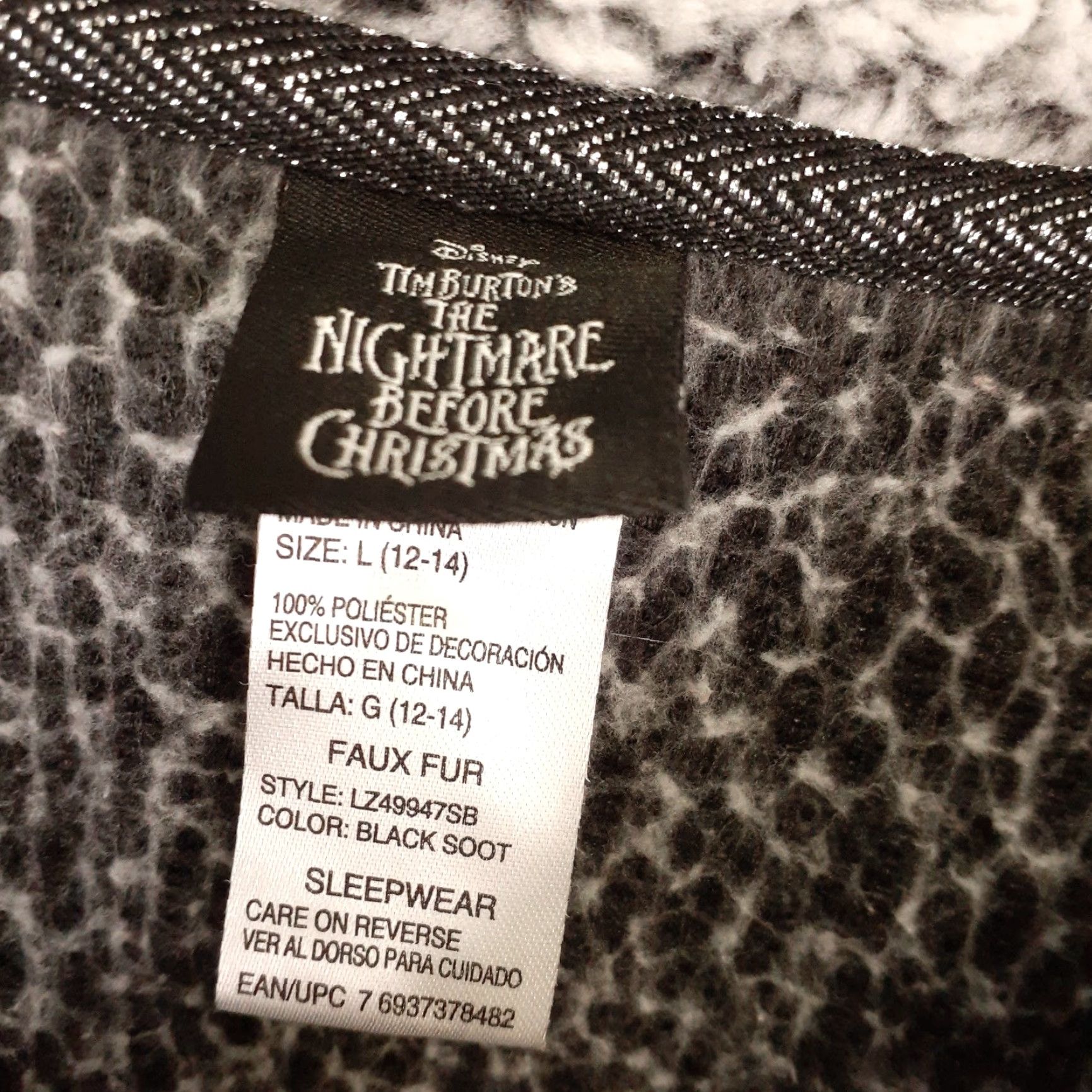 Disney Disney Nightmare Before Christmas Sweatshirt Jack Skellington Sleepwear Large Fleece Sweatshirt Women Pullover Gray L Christmas Halloween Size L / US 10 / IT 46 - 4 Thumbnail