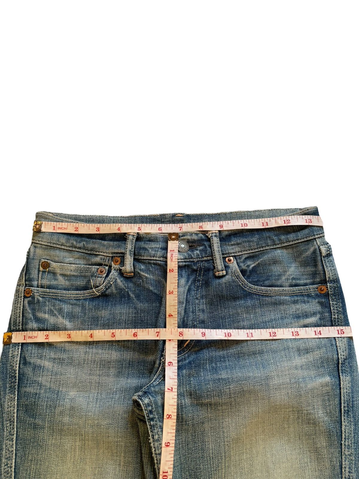 Japanese Brand × OMNIGOD Vintage Japanese Omnigod Mud Wash Bootcut Flare Jeans Size 27" / US 4 / IT 40 - 12 Thumbnail