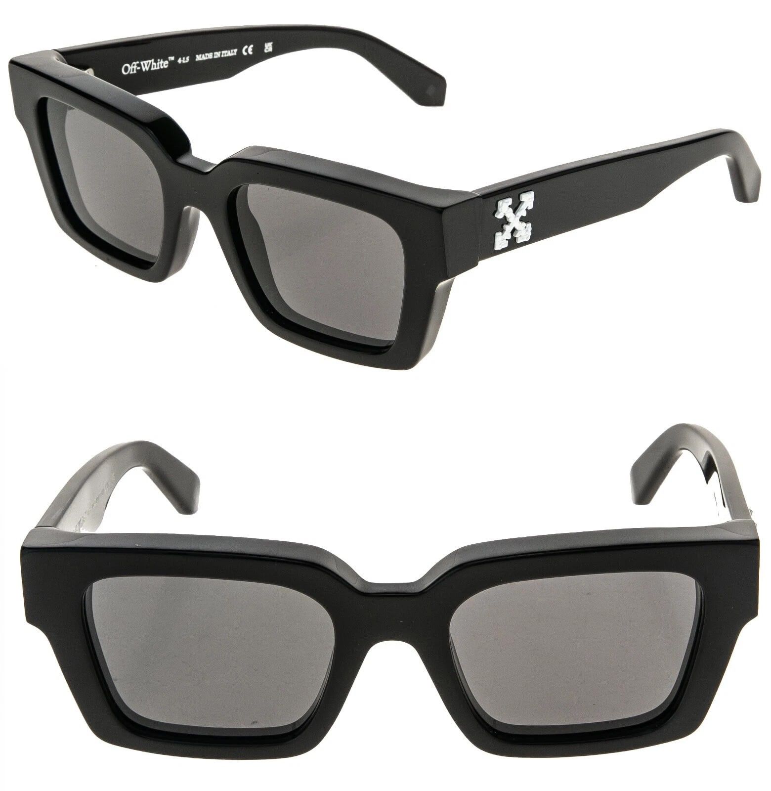 Off-White OFF-WHITE 008 OERI008 Black White Logo VIRGIL Sunglasses Size ONE SIZE - 1 Thumbnail