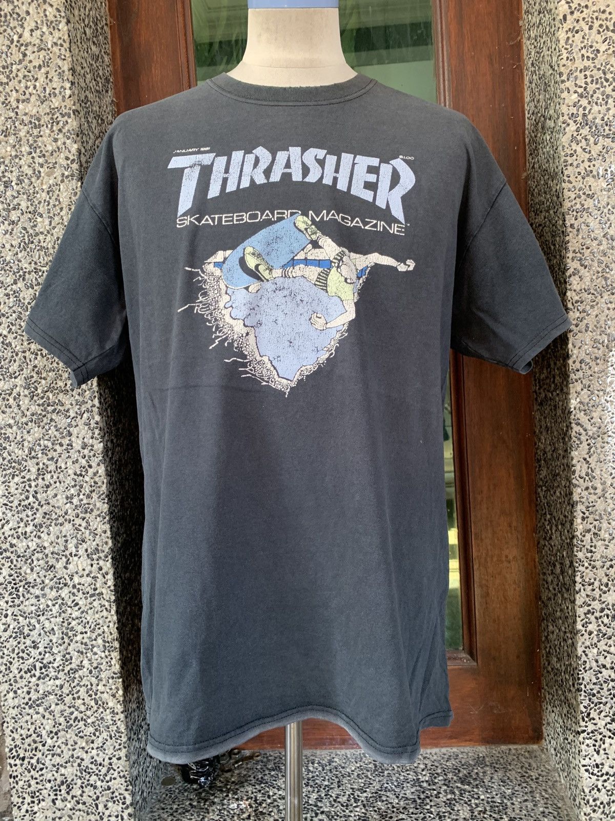 Thrasher × Vintage Vintage Thrasher Skateboard Magazine / Skate / Surf T shirt Size US L / EU 52-54 / 3 - 1 Thumbnail