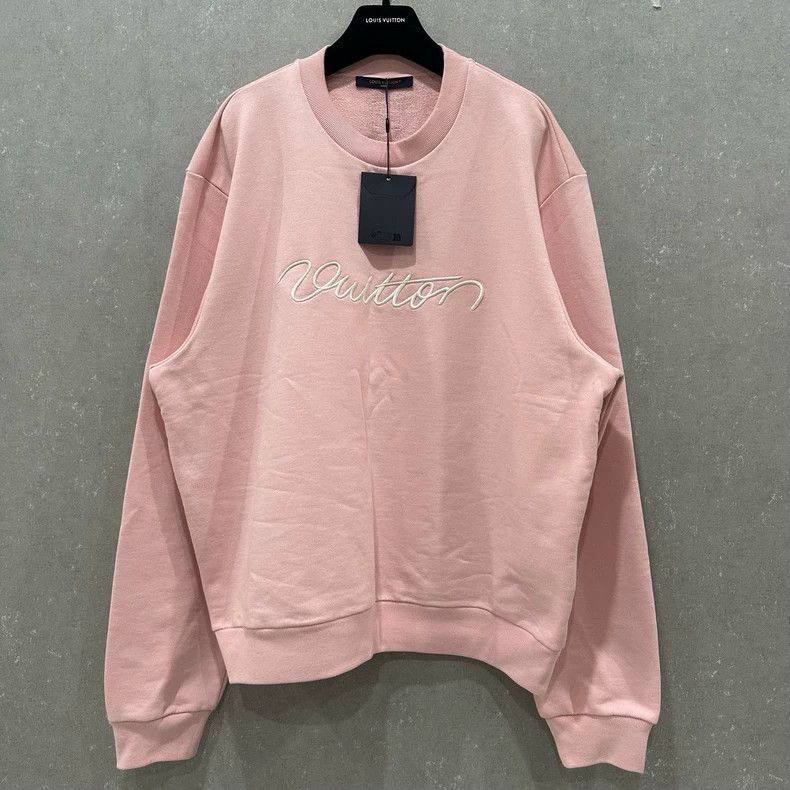 Louis Vuitton Louis Vuitton Solid Crew Neck Pullover Long Sleeve sweatsh Size US XL / EU 56 / 4 - 1 Thumbnail