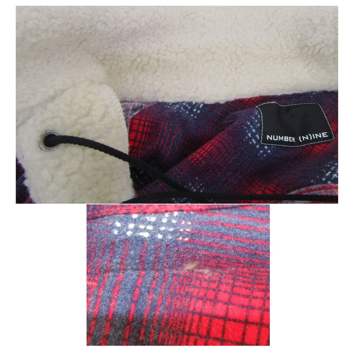 Number (N)ine Shearling Flannel Jacket Size US XL / EU 56 / 4 - 5 Thumbnail