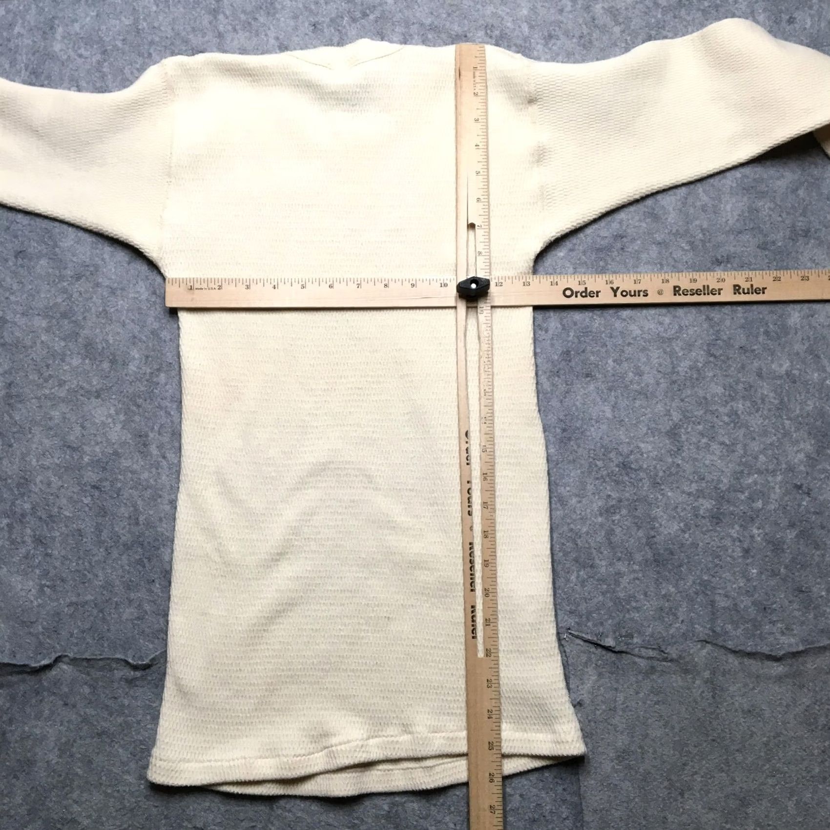 Vintage VINTAGE Towncraft Mens Medium White Thermal Long Johns Shirt M White Solid Long Sleeve Base Layer Mens Shirts Size US M / EU 48-50 / 2 - 7 Thumbnail