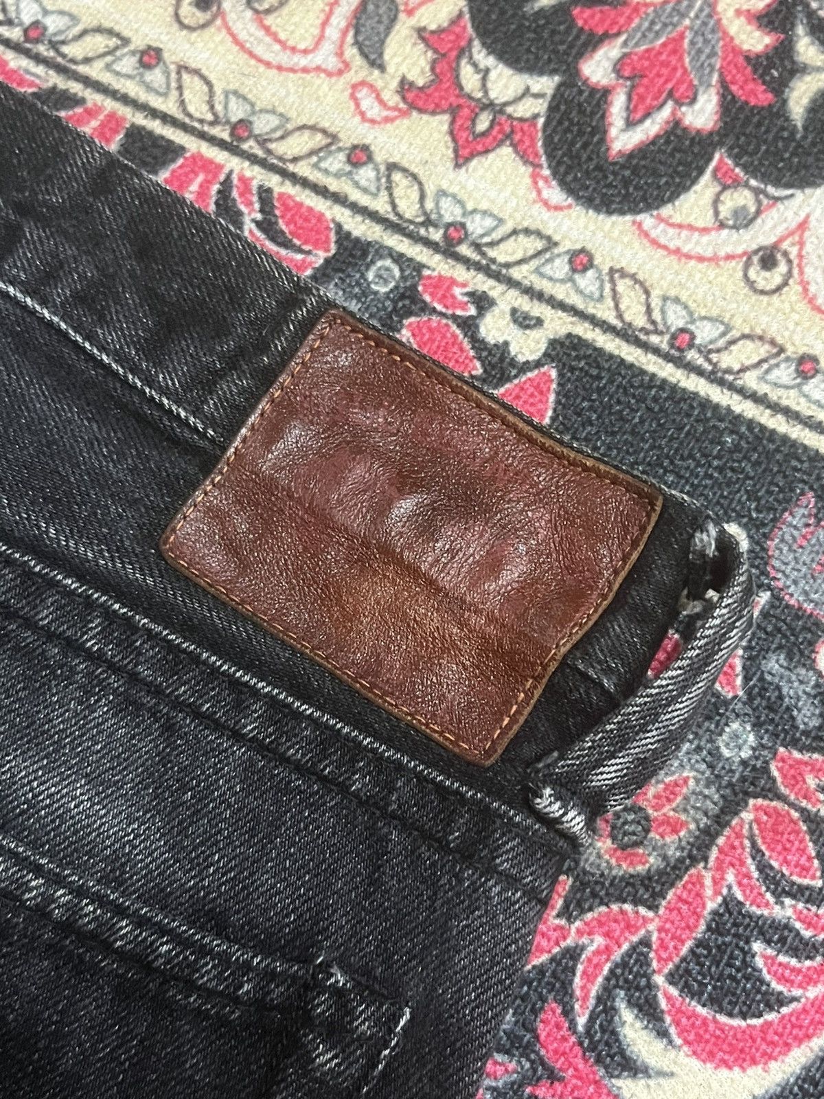 Full Count & Co. Vintage Japan Full Count & Co Black Faded Selvedge Jeans Size US 30 / EU 46 - 10 Thumbnail