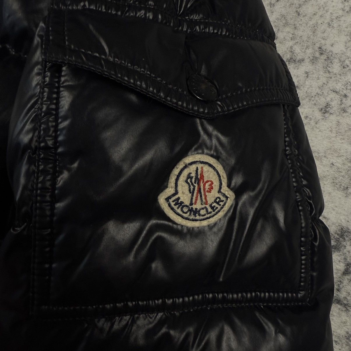 Moncler Moncler Maya Giubbotto Black Lacquer Nylon Down Pufer Jacket Size US L / EU 52-54 / 3 - 4 Thumbnail