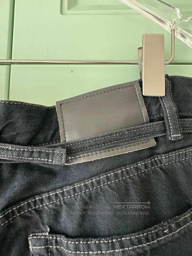 Acne Studios Acne Studios Black Denim Pants, high waist design with bel Size 28" / US 6 / IT 42 - 8 Thumbnail