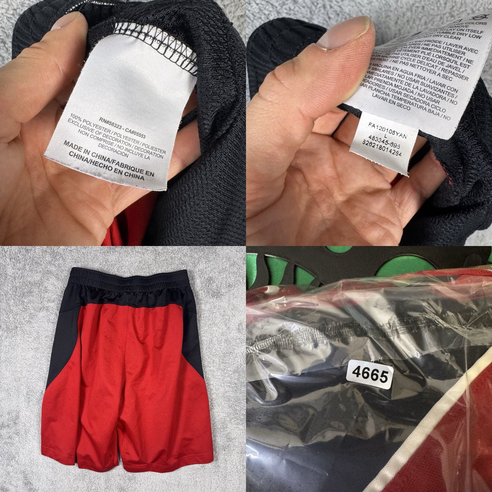 Nike Nike Jordan Shorts Mens L Flight Jumpman Streetwear Red Basketball Athletic Shorts Size US 33 - 9 Thumbnail