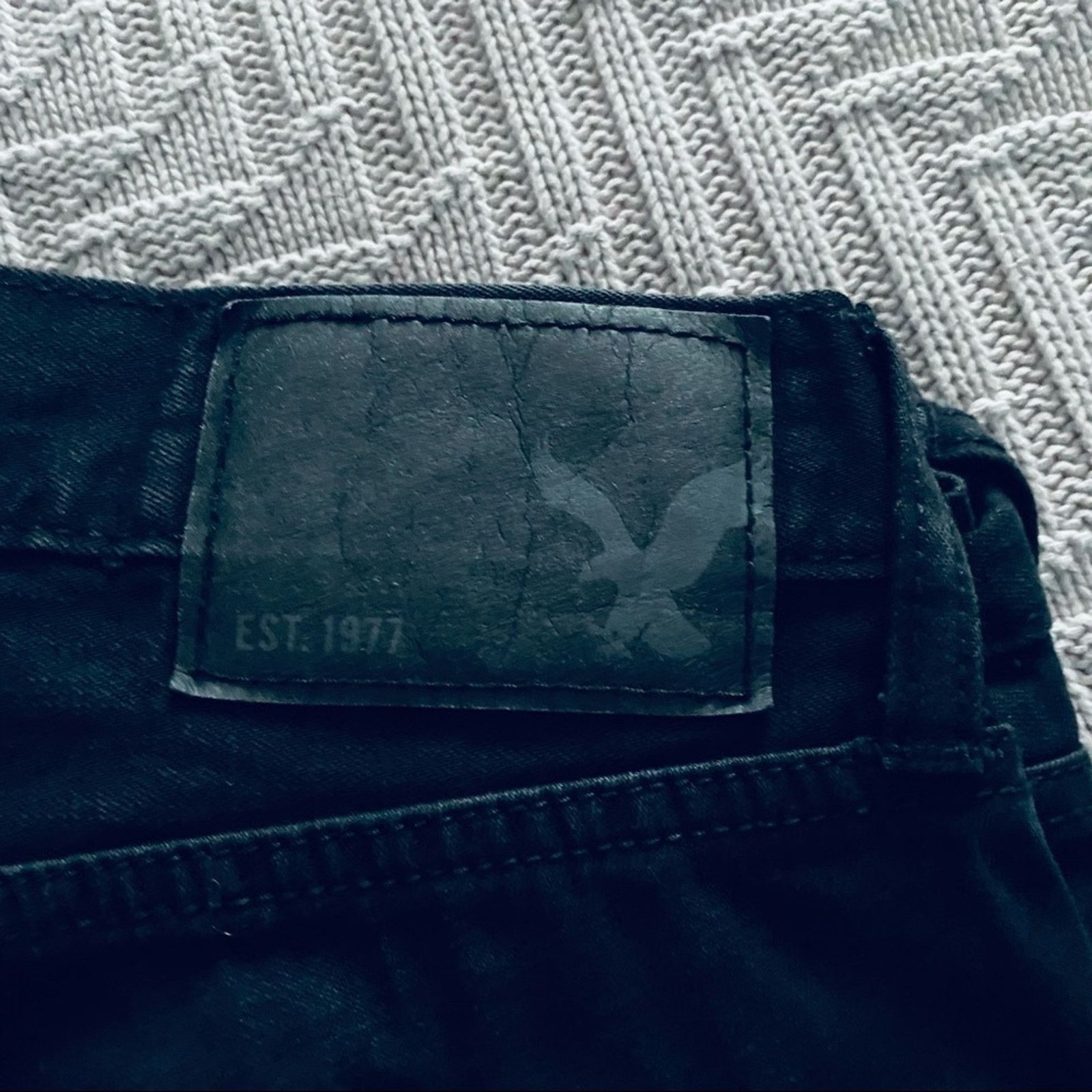 American Eagle Outfitters American Eagle black slim straight jeans Size US 31 - 6 Thumbnail