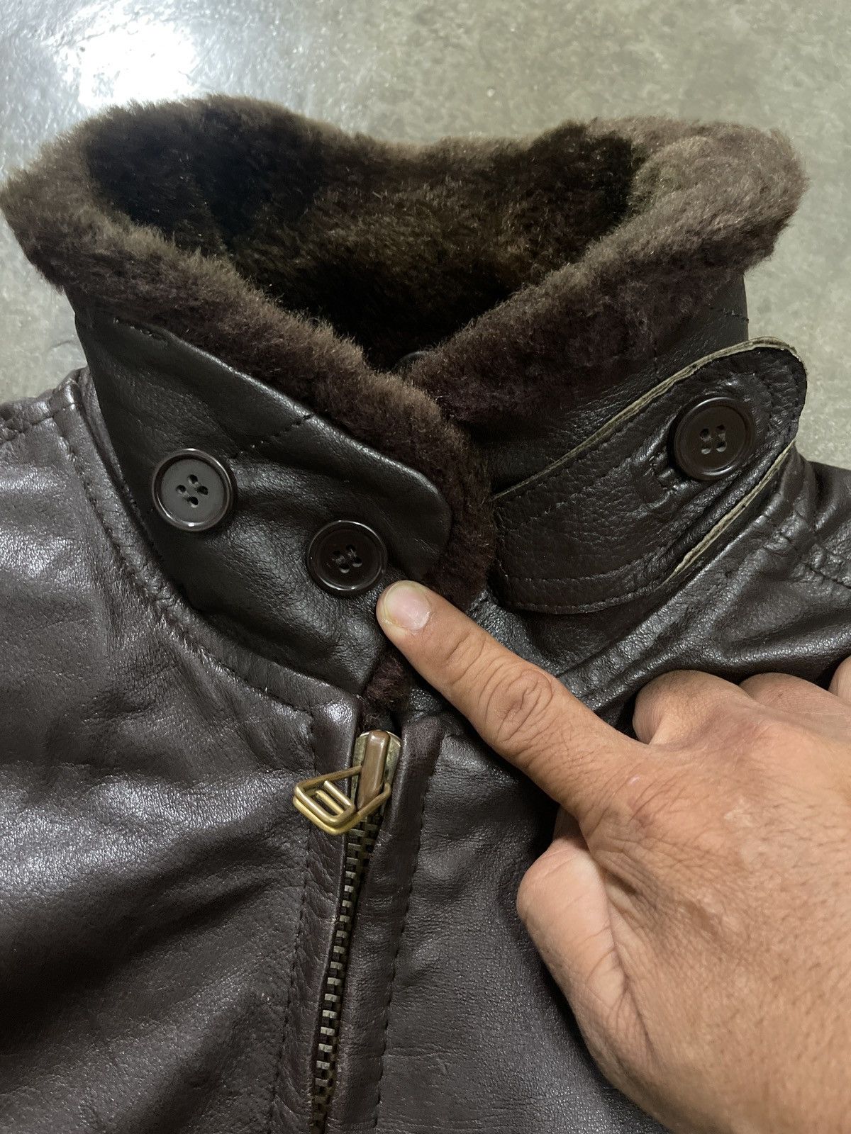 Vintage 💥 Vintage A-2 Leather Flight Jacket💥 Size US M / EU 48-50 / 2 - 20 Thumbnail