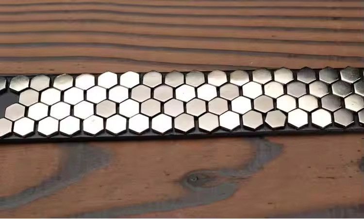 Leather 115 cm Rivet Studded Belt Size ONE SIZE - 3 Thumbnail
