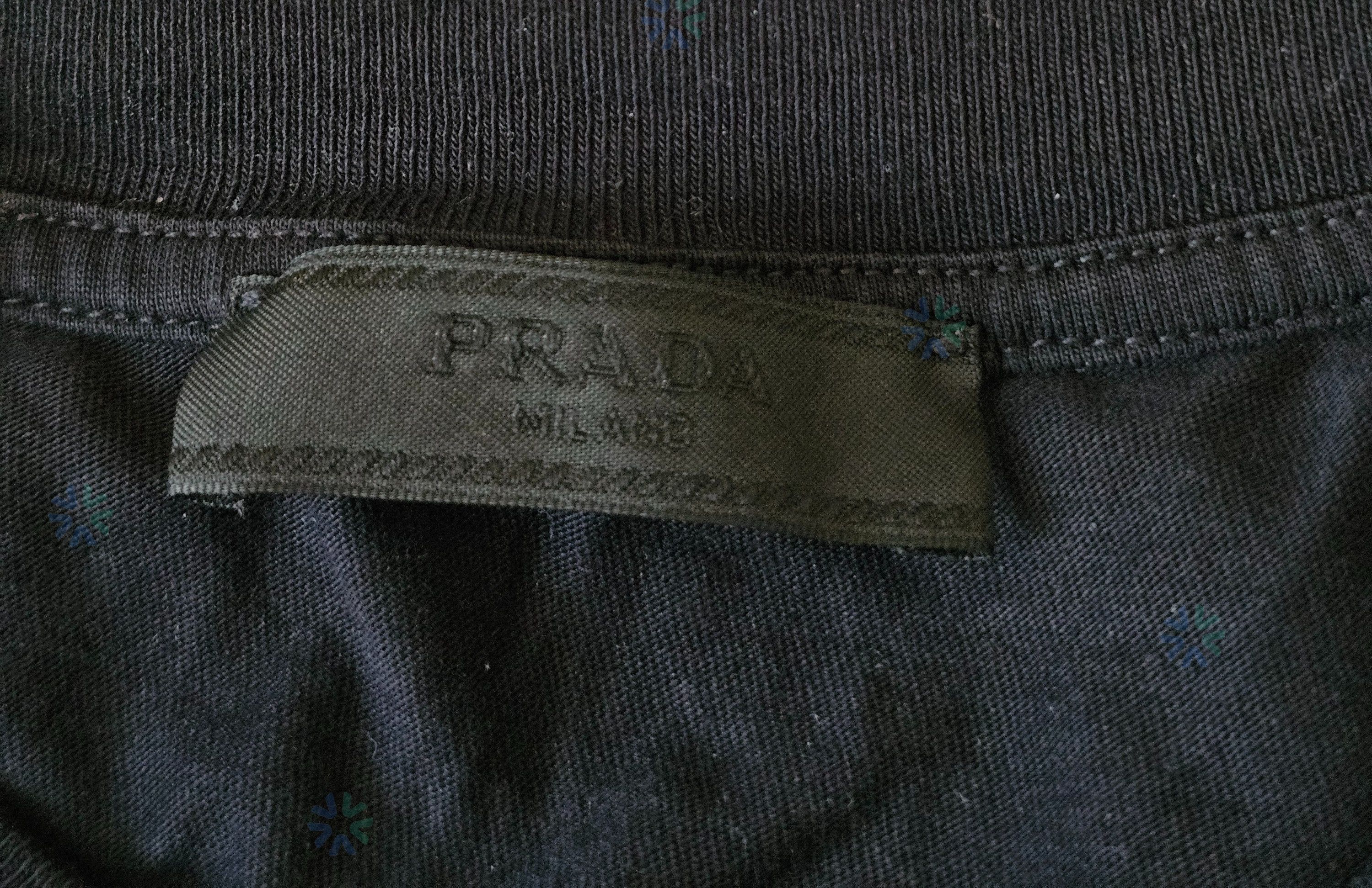 Prada PRADA 23SS Side Logo Tshirt Black Size L Size US L / EU 52-54 / 3 - 4 Thumbnail