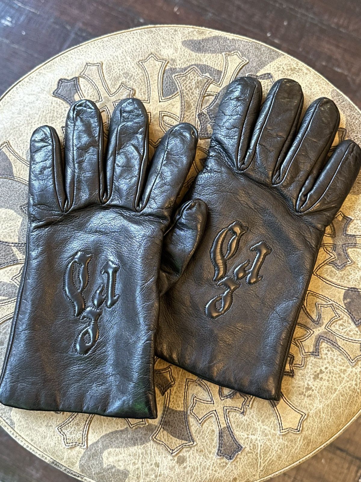 Enfants Riches Deprimes ENFANT RICHES DEPRIMES LEATHER GLOVES Size ONE SIZE - 2 Thumbnail