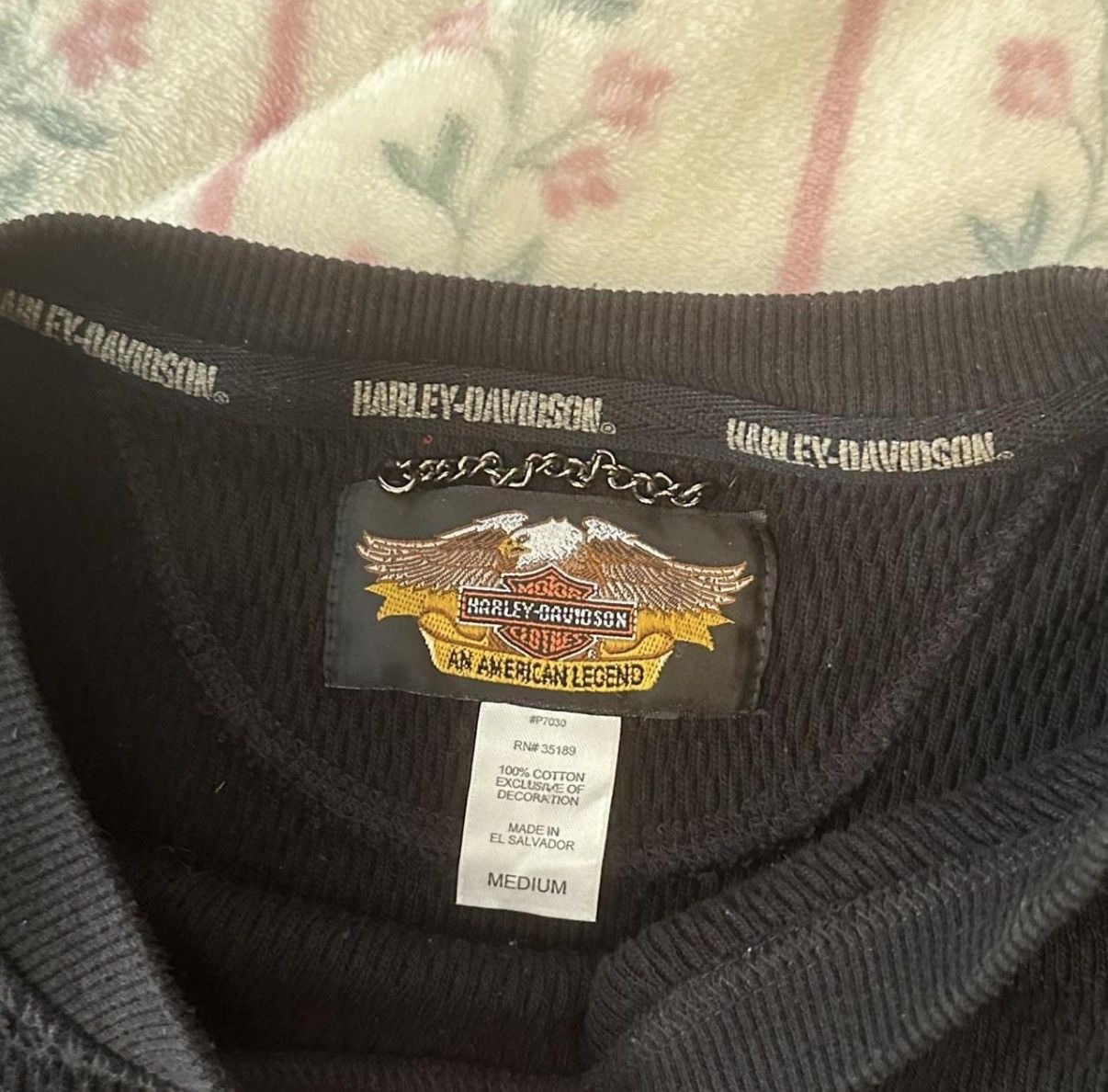 Harley Davidson Vintage 90s Harley Davidson black & white sweater Size US M / EU 48-50 / 2 - 5 Thumbnail