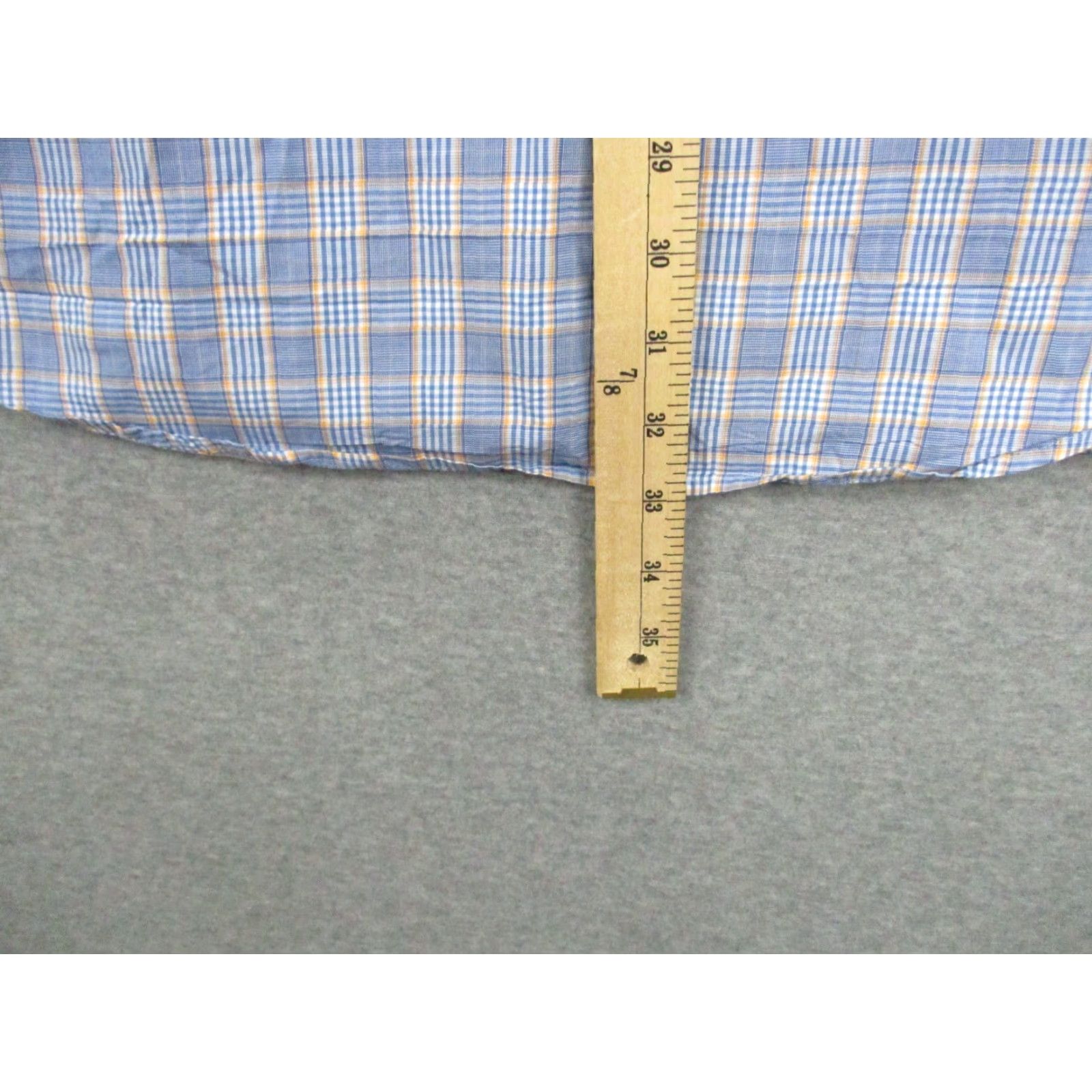 Peter Millar Peter Millar Shirt Large Mens Button Up Plaid White Blue Long Sleeve Size US L / EU 52-54 / 3 - 6 Thumbnail