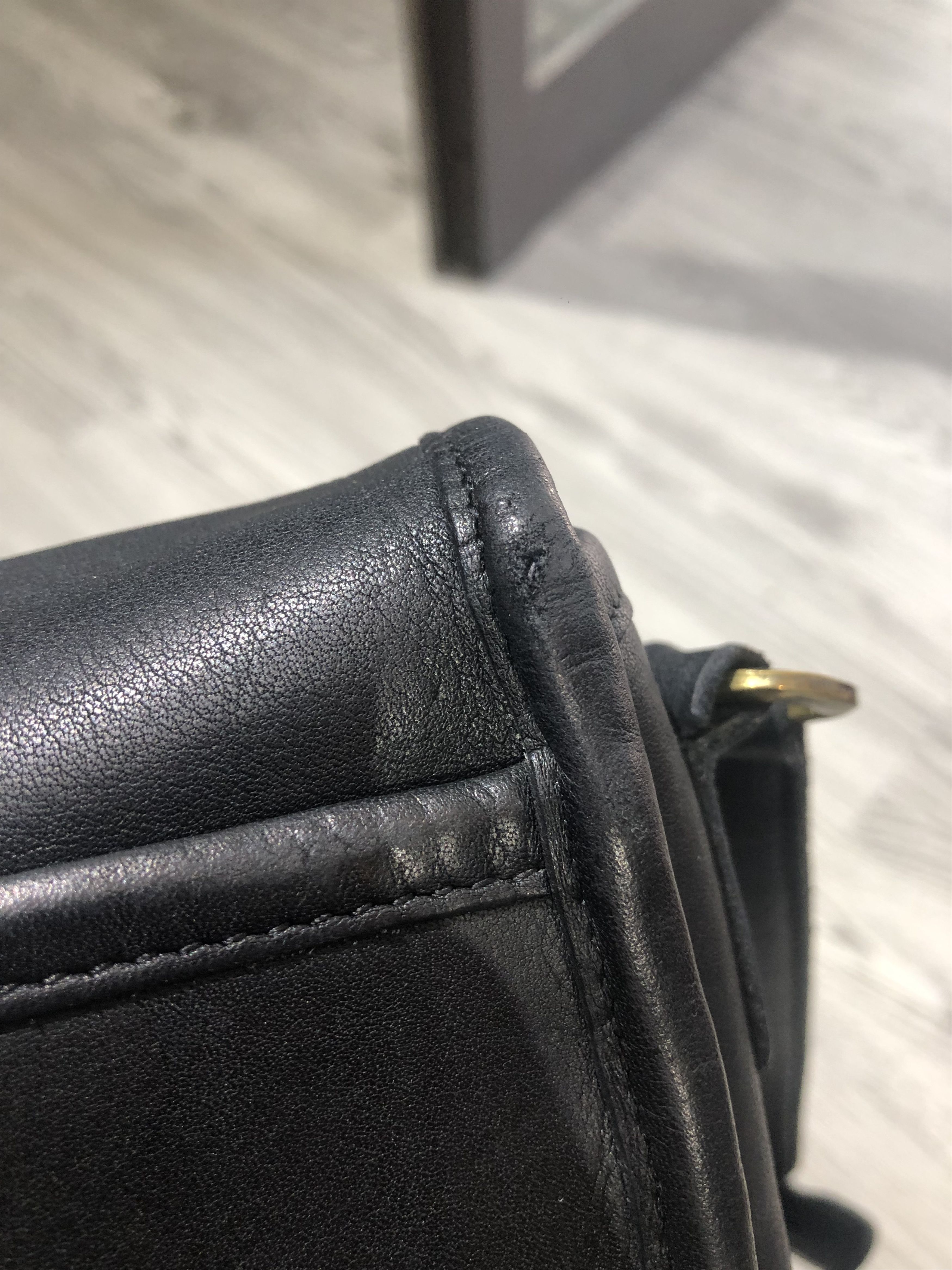 Coach Vintage Old COACH Companion Flap 9076 Black Leather Size ONE SIZE - 9 Thumbnail