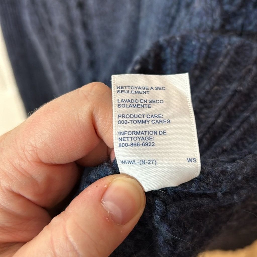 Tommy Hilfiger Tommy Hilfiger angora and lambswool blue zip Sweater large Size L / US 10 / IT 46 - 7 Thumbnail