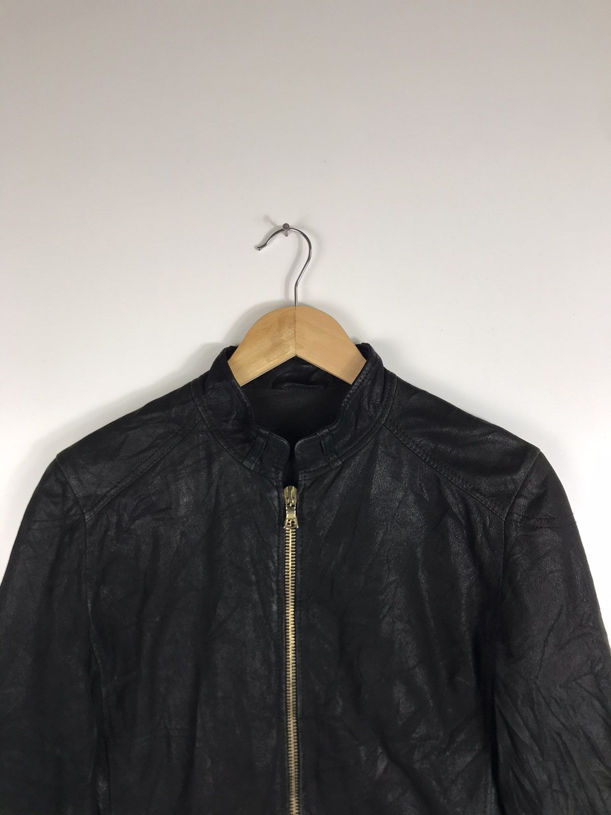 ADAM ET ROPE × Vintage ⚡️Vintage Adam Et Rope Gelli Leather Cropped Rider Jacket Size S / US 4 / IT 40 - 4 Thumbnail