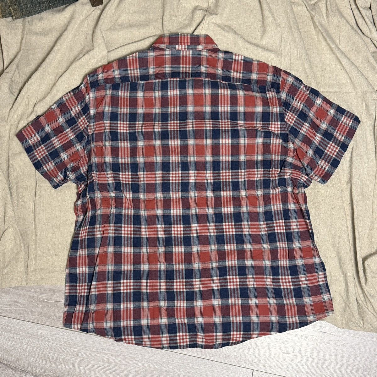 Polo Ralph Lauren [Polo Ralph Lauren] Classic Fit Indigo Plaid Workshirt Size US XXL / EU 58 / 5 - 2 Thumbnail