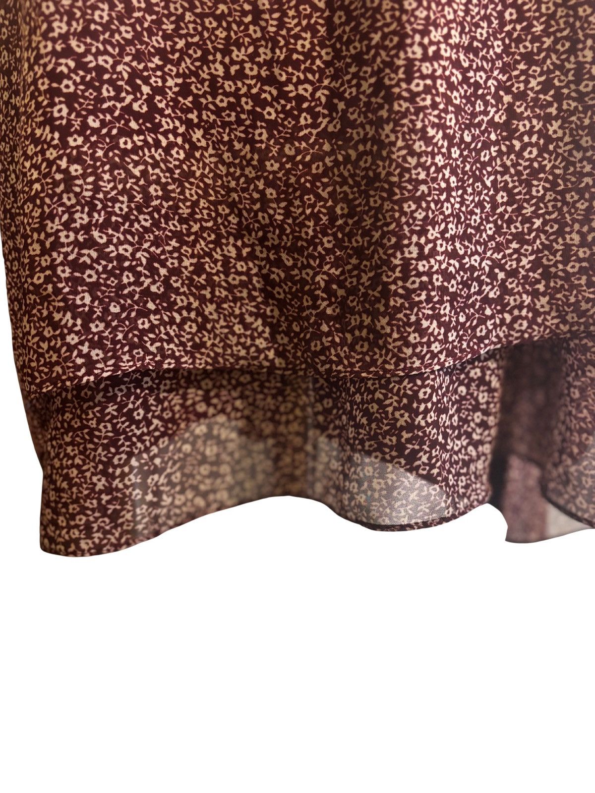 Other Burgundy layered Top.wt8107 Size XXL / US 16-18 / IT 52-54 - 3 Thumbnail