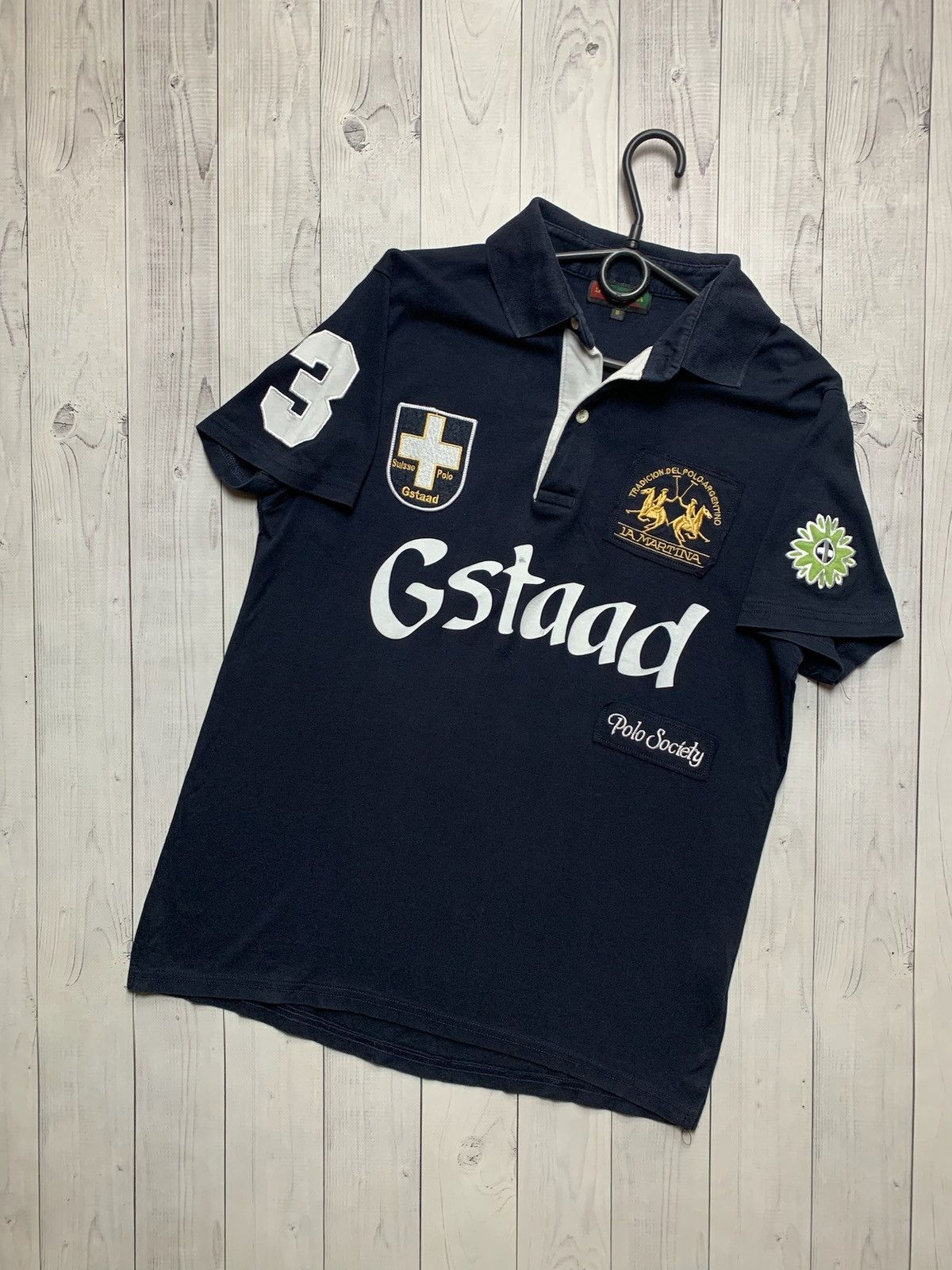 La Martina × Vintage Vintage L A Martina polo big logo G Staad size M Size US M / EU 48-50 / 2 - 1 Thumbnail