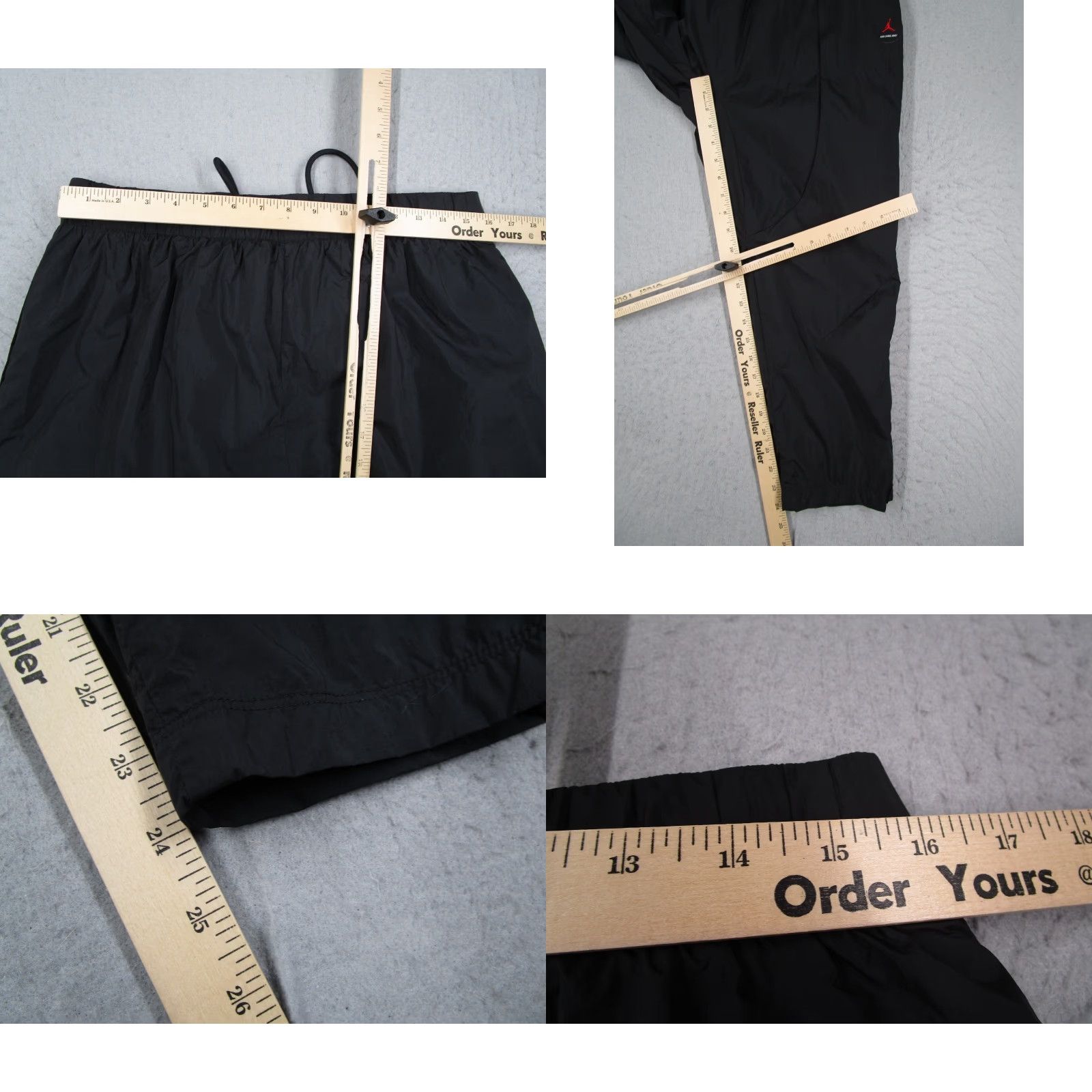 Jordan Brand VINTAGE Jordan Pants Women Medium Black Jogger Loose Fit Nina Chanel Abney DO4154-010 30x24 Athleisure Size 32" / US 10 / IT 46 - 8 Thumbnail