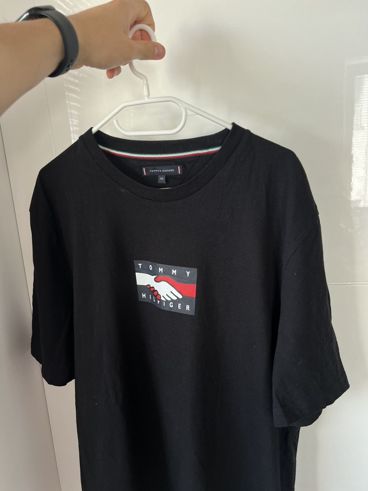 Tommy Hilfiger ‼️TOMMY HILFIGER CAPSULE COLLECTION “One Planet” Big Logo Tee Size US XXL / EU 58 / 5 - 2 Thumbnail