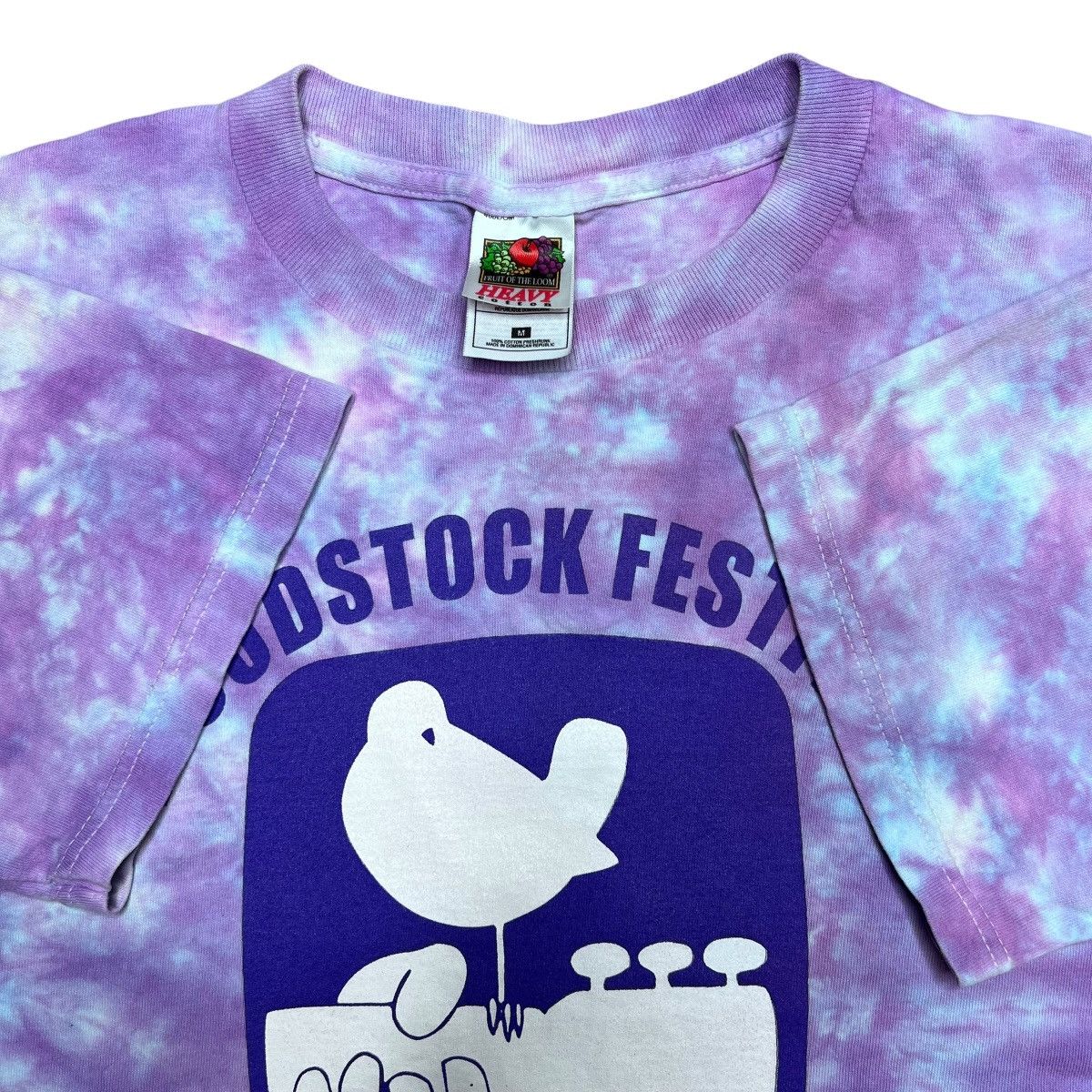 Band Tees × Vintage Vintage 1990s Woodstock Festival 1969 Promo Band T-Shirt Size US M / EU 48-50 / 2 - 3 Thumbnail