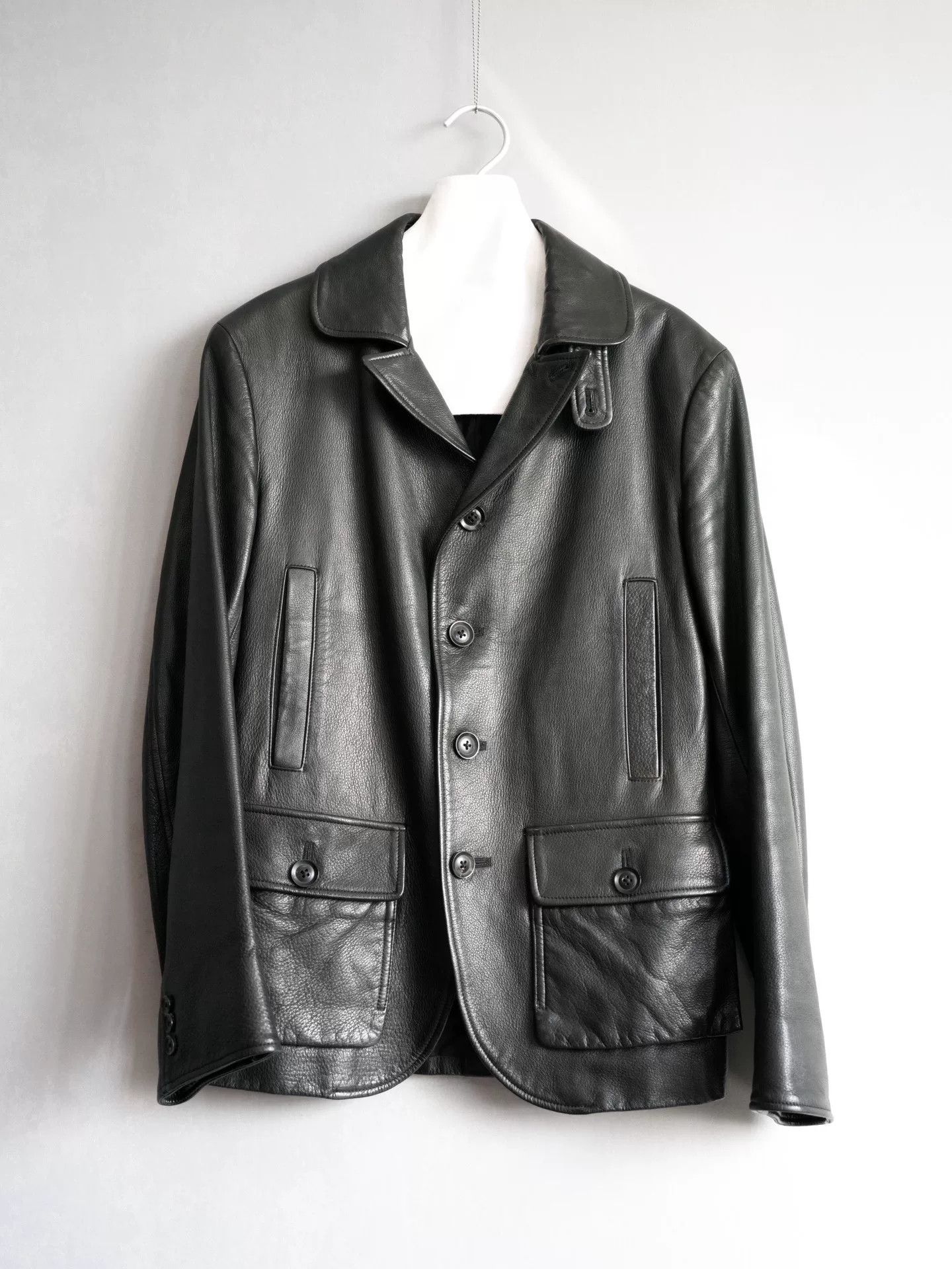 Yohji Yamamoto yohji yamamoto buffalo leather multi-pocket jacket Size US M / EU 48-50 / 2 - 1 Thumbnail