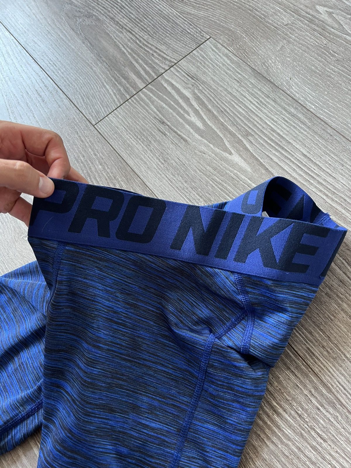 Nike Nike Pro Combat Compression 3/4 Big Logo Gym/Fight Leggins Size US 32 / EU 48 - 10 Thumbnail