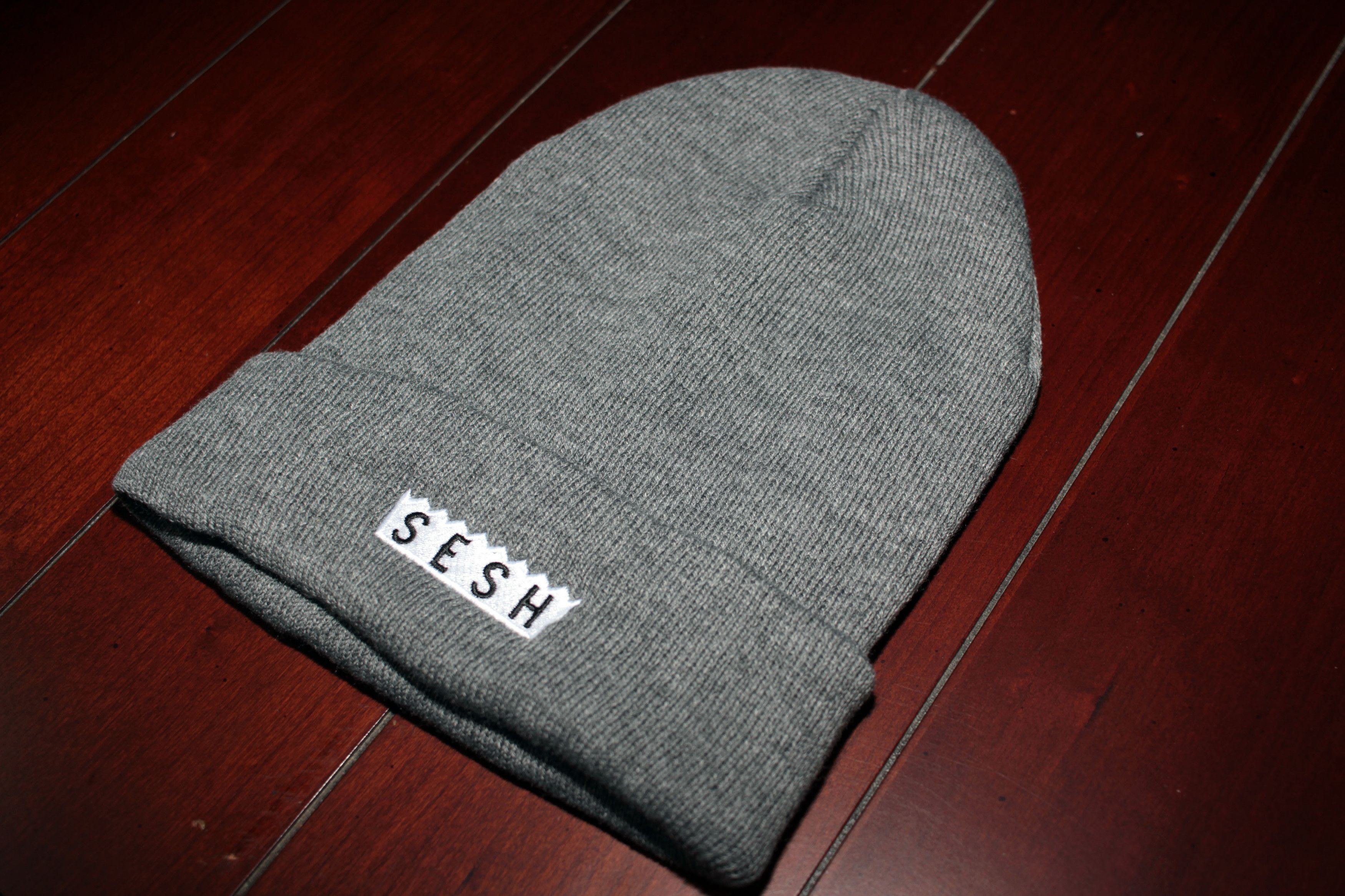 Bones × TeamSESH TeamSESH 'SimpleSesh' Embroidered Beanie (Grey) Size ONE SIZE - 1 Thumbnail