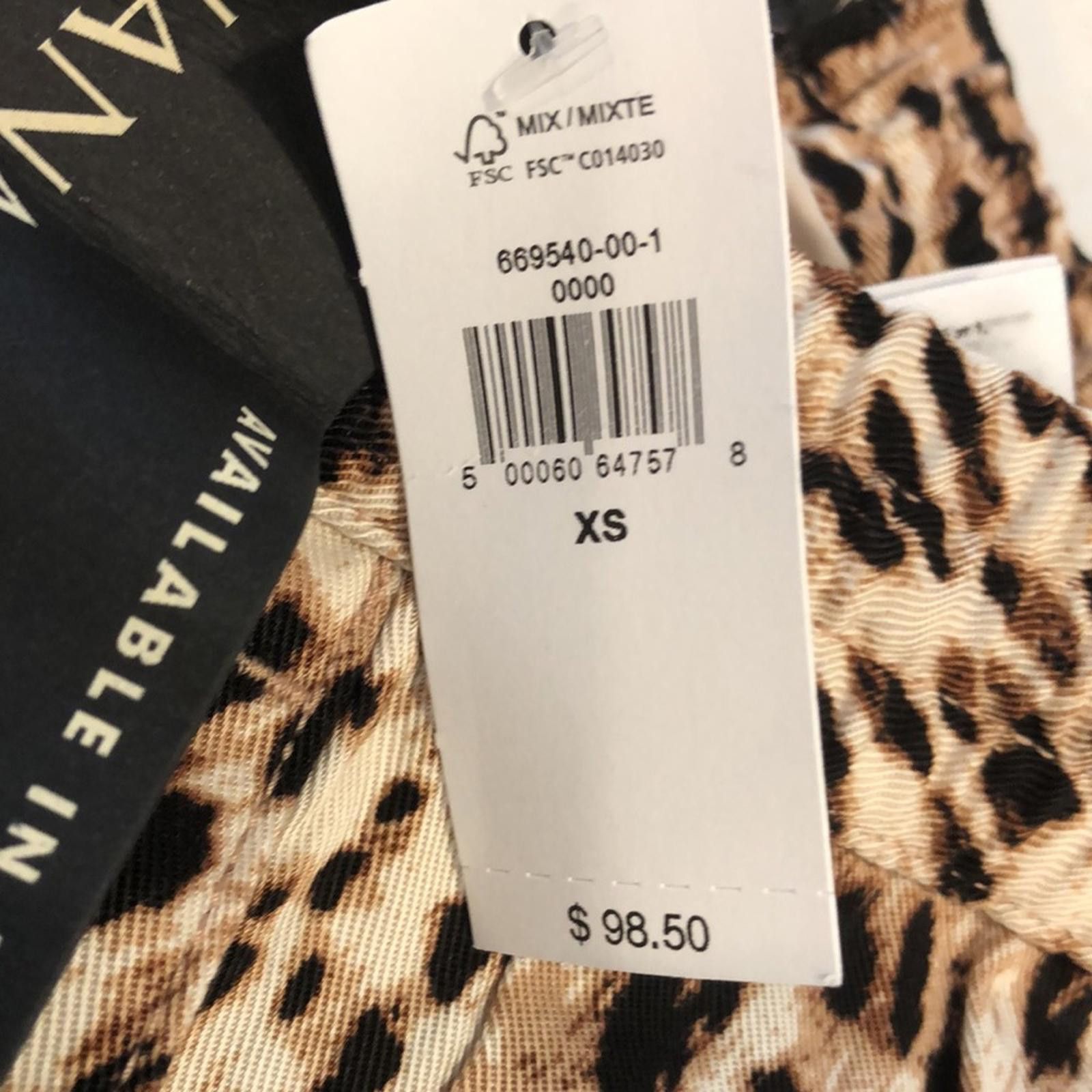 Banana Republic Banana Republic leopard print pants black & tan SZ XS Size 26" / US 2 / IT 38 - 9 Thumbnail