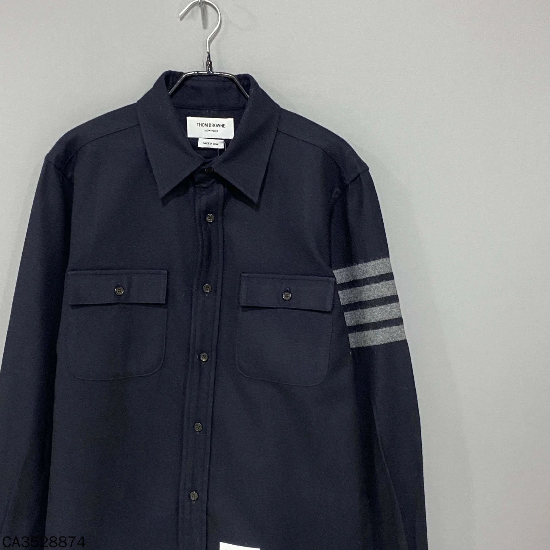 Thom Browne Thom Browne black wool shirt jacket 1 Size US S / EU 44-46 / 1 - 2 Thumbnail