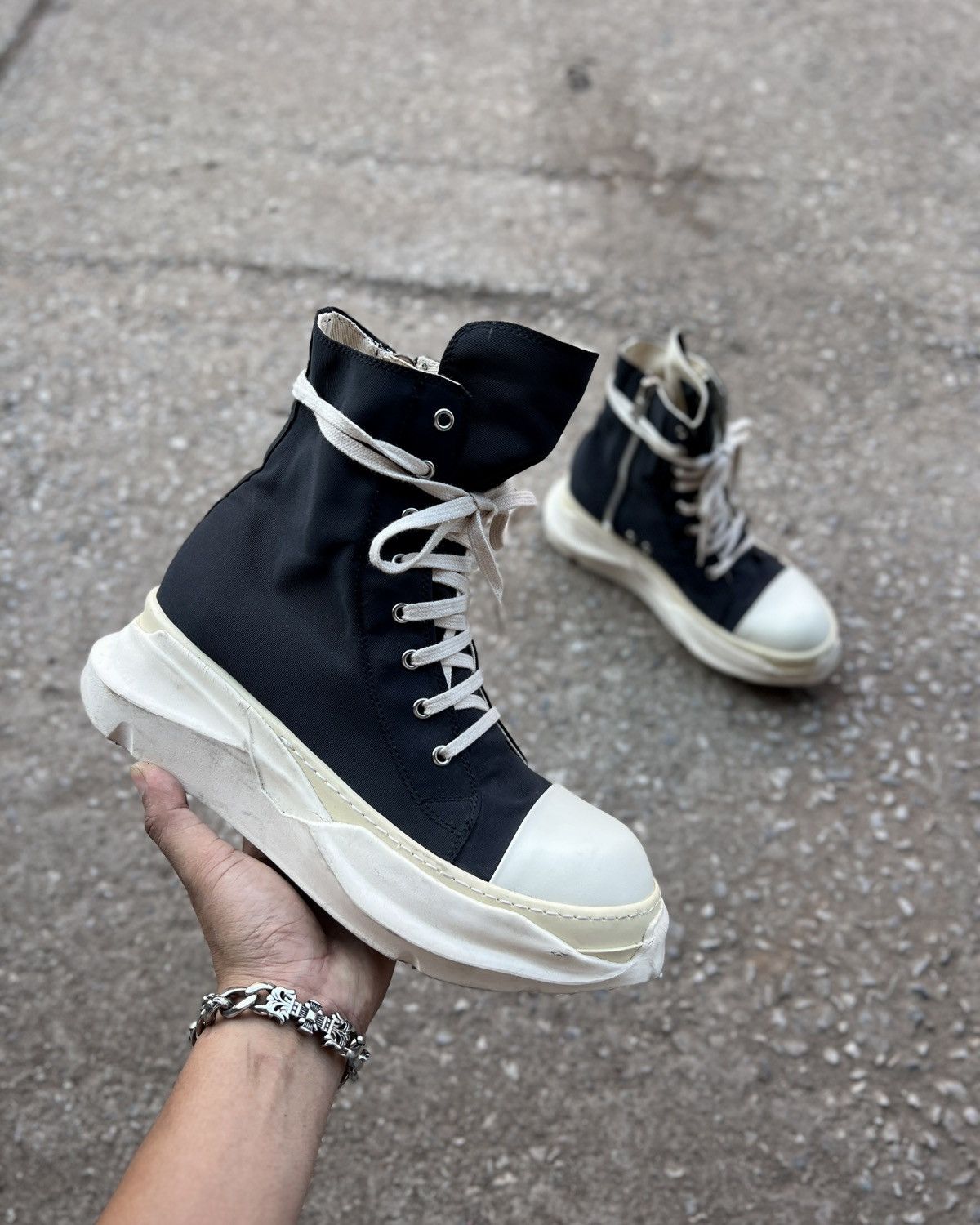 Rick Owens × Rick Owens Drkshdw Rick Owens DRKSHDW High Ramones 