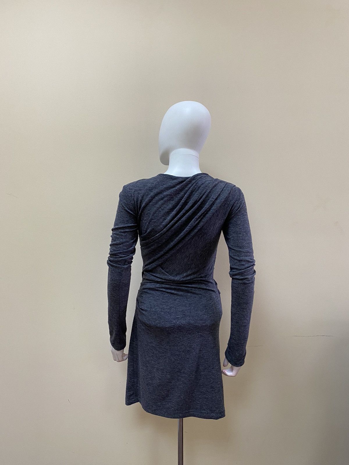 T by Alexander Wang T By Alexander Wang Womens Grey Designer Mini Dress Size S Size S / US 4 / IT 40 - 6 Thumbnail