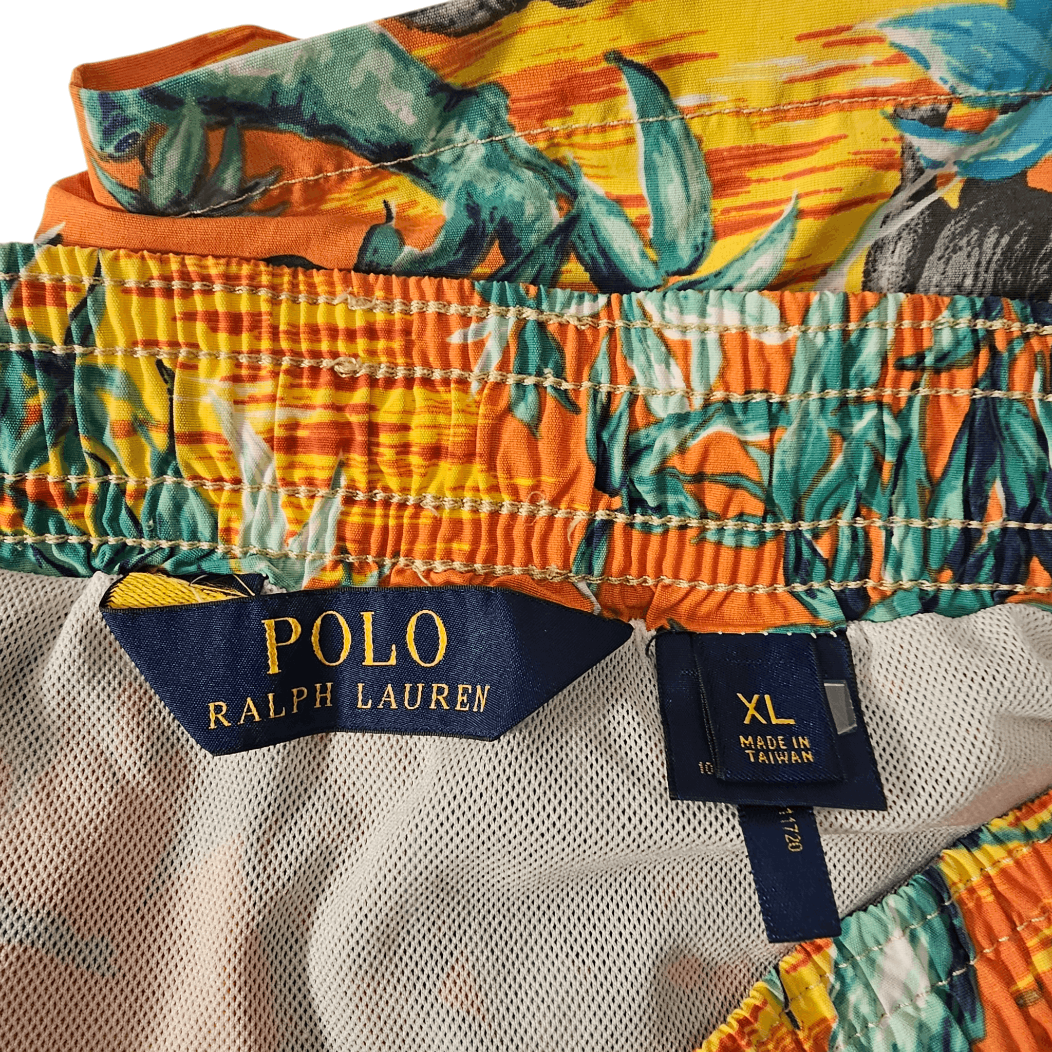 Polo Ralph Lauren Vintage Polo Ralph Lauren Tropical Swim Trunks XL Size US 34 / EU 50 - 4 Thumbnail