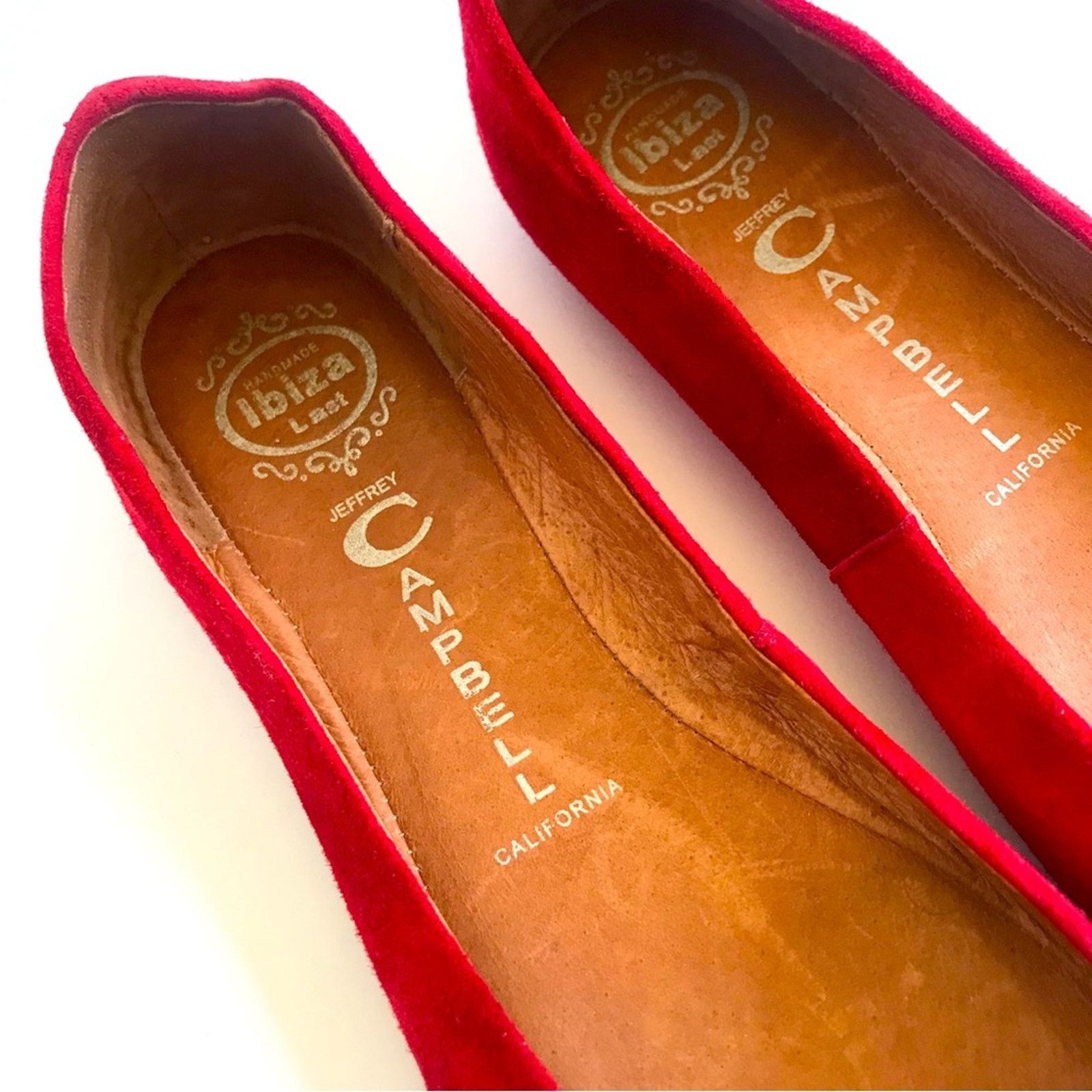 Jeffrey Campbell Jeffrey Campbell Suede Flats US 7.5 🎈 Red Size US 7.5 / IT 37.5 - 4 Thumbnail