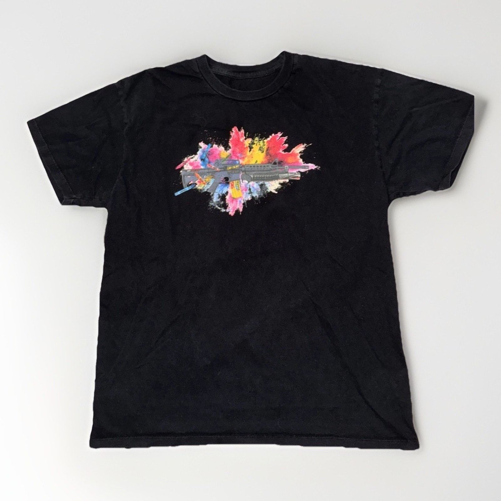 Band Tees × Vintage Mr.Brainwash Street Art Graffiti T-Shirt Black L 20x26 Size US L / EU 52-54 / 3 - 1 Thumbnail