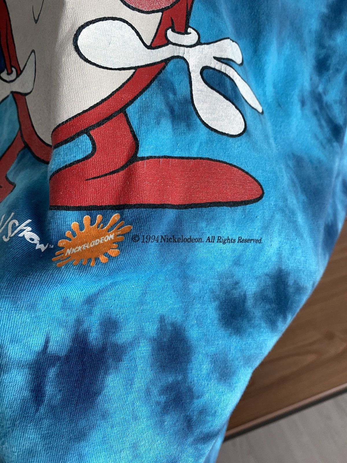 Nickelodeon Tie Dye The Ren and Stimpy show Happy Happy Joy Toy 1994’s Size US XL / EU 56 / 4 - 5 Thumbnail