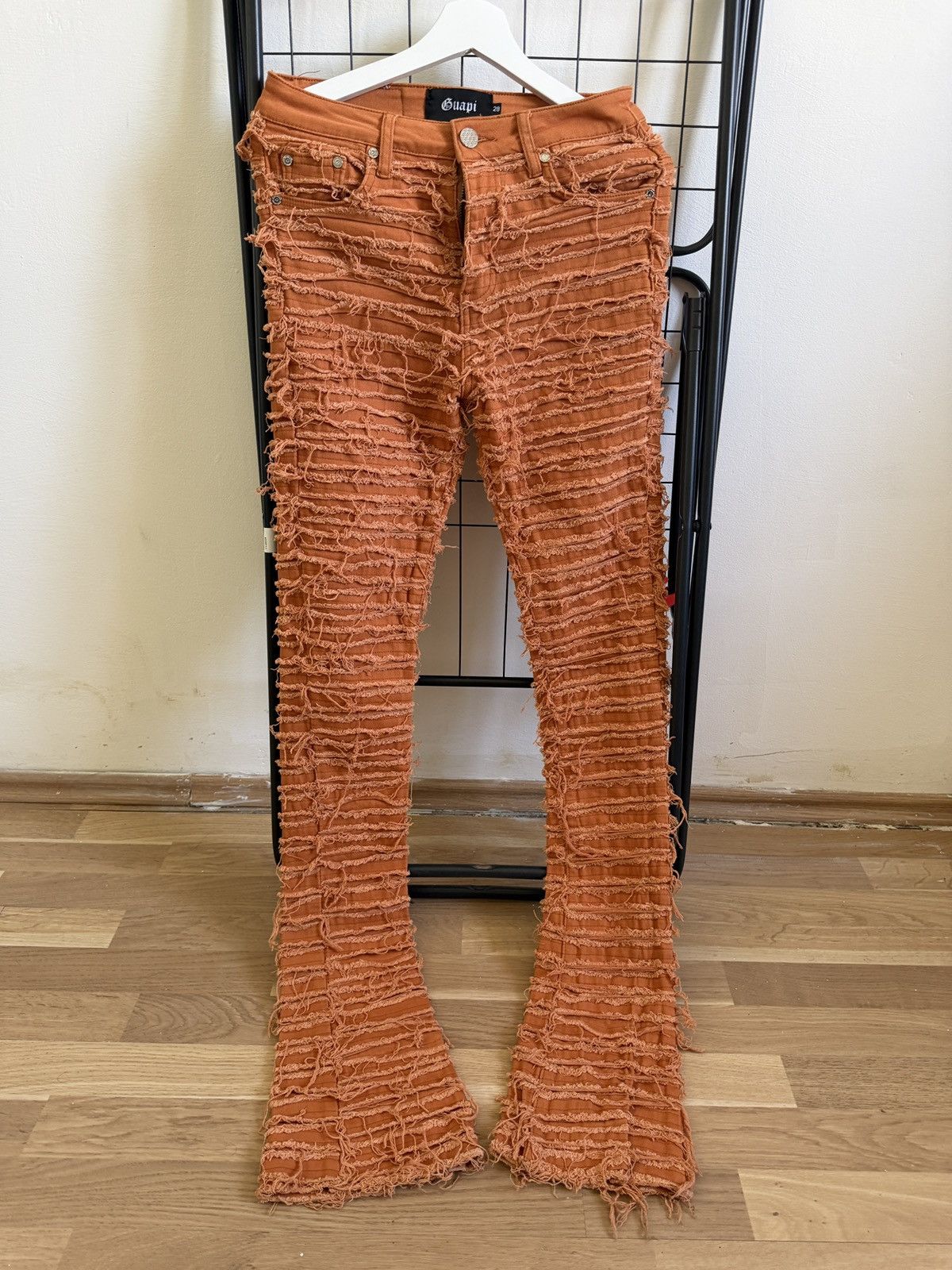 GUAPI Guapi destroyed jeans distressed opium y2k blueface style Size US 28 / EU 44 - 2 Thumbnail