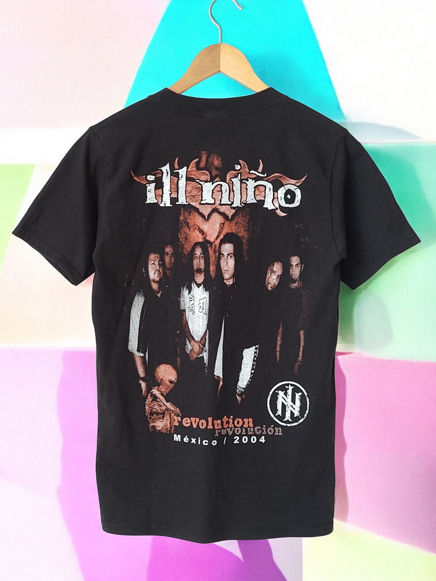 Band Tees Ill Nino Revolution Mexico 2004 VTG Y2K Vintage Tshirt Size US S / EU 44-46 / 1 - 2 Thumbnail